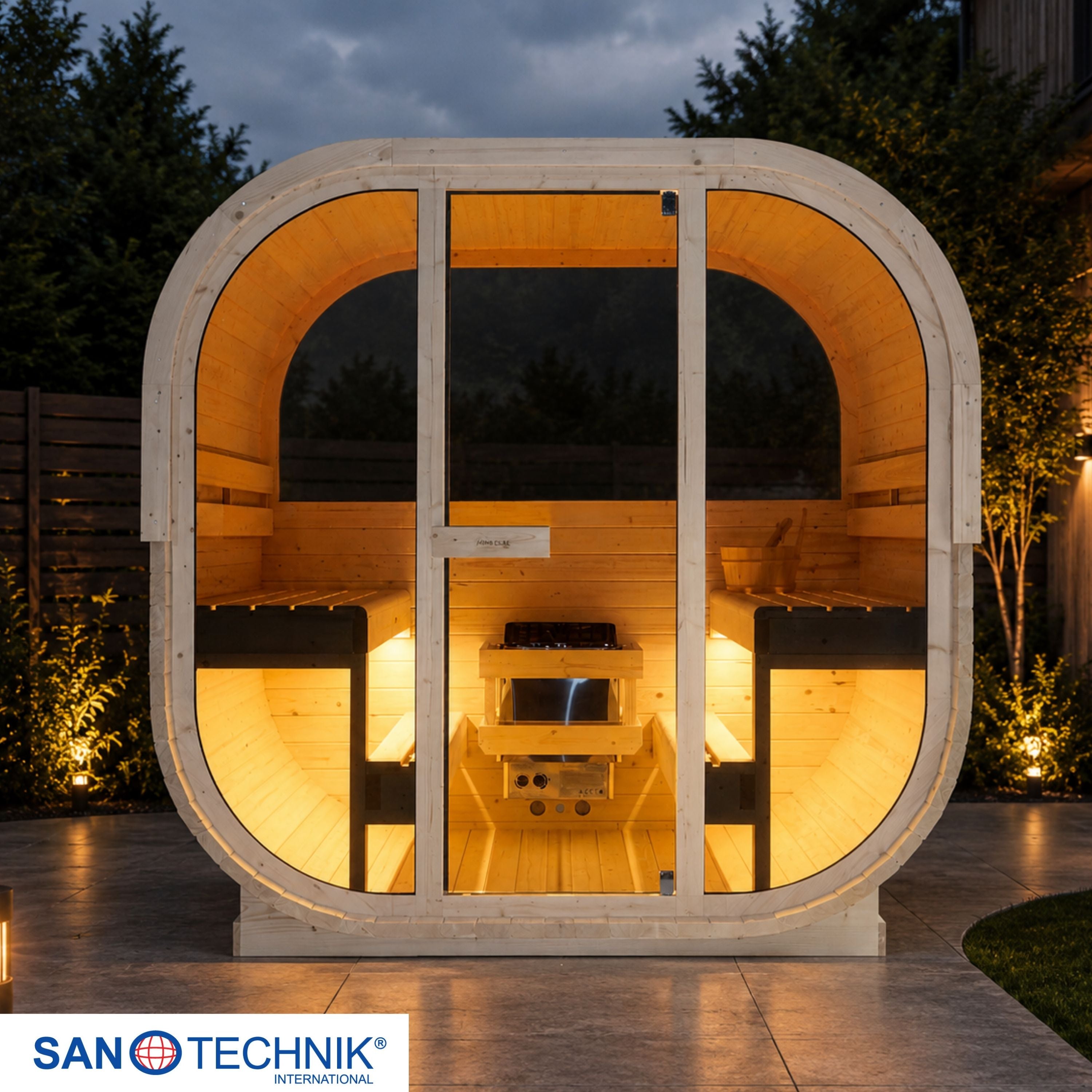 Sauna exterior HANKO para 6 personas