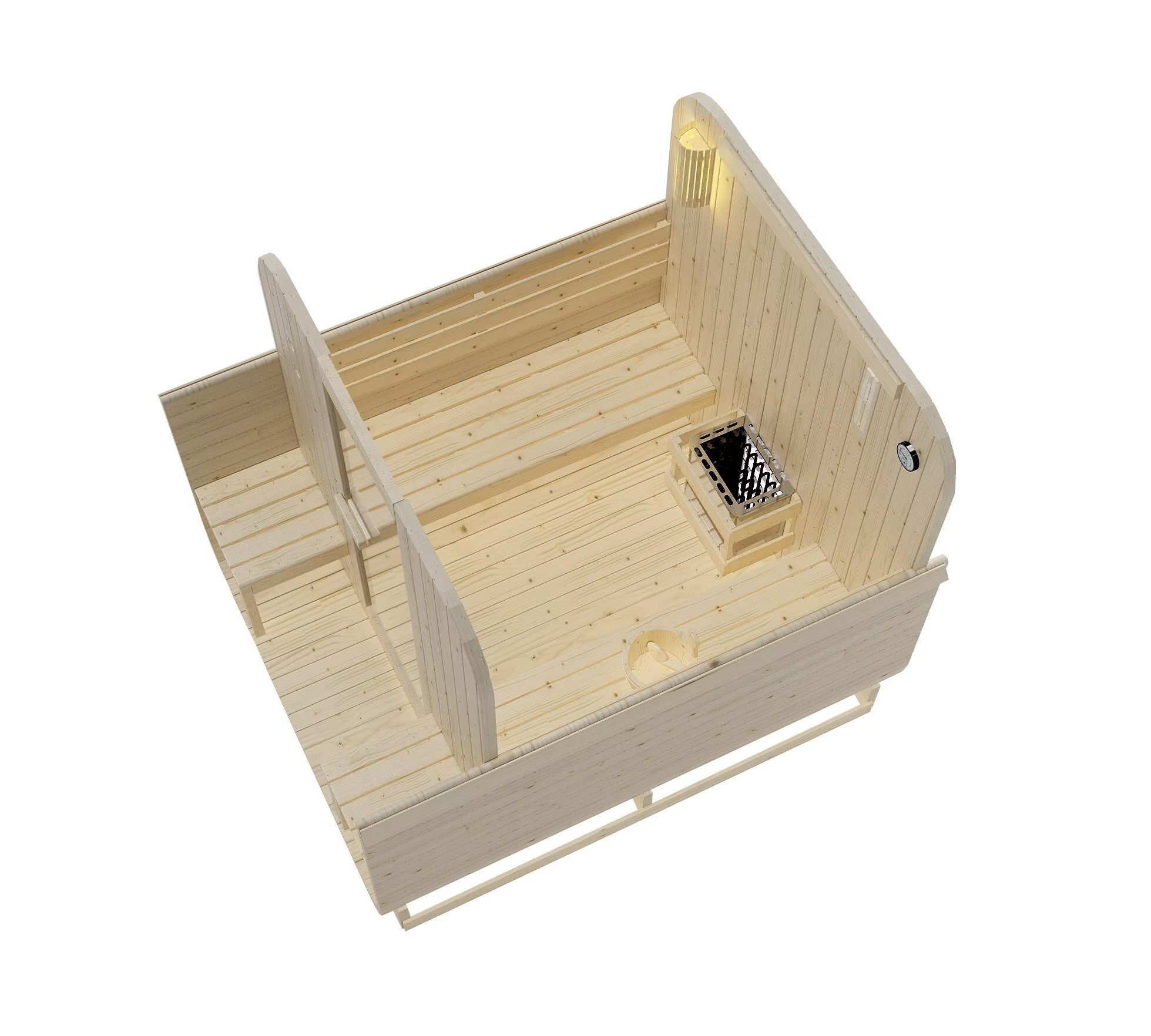 GÖTEBORG Outdoor Sauna for 4 people 188.2x220x194 cm (Kit)