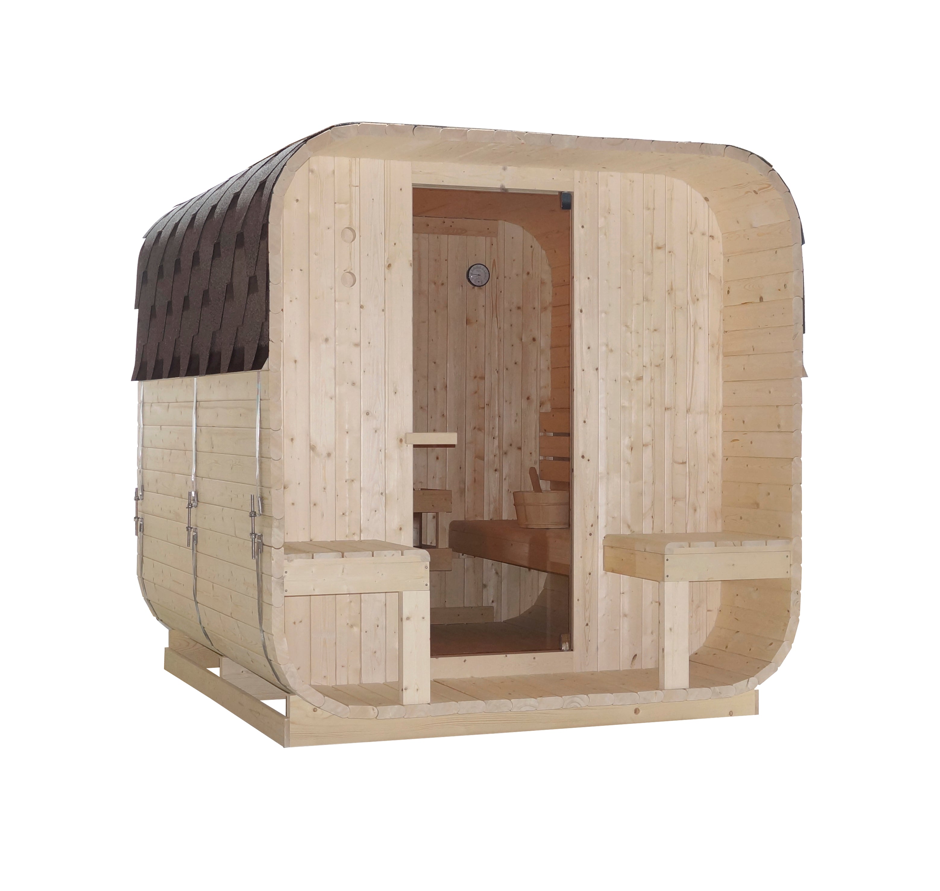 GÖTEBORG Outdoor Sauna for 4 people 188.2x220x194 cm (Kit)