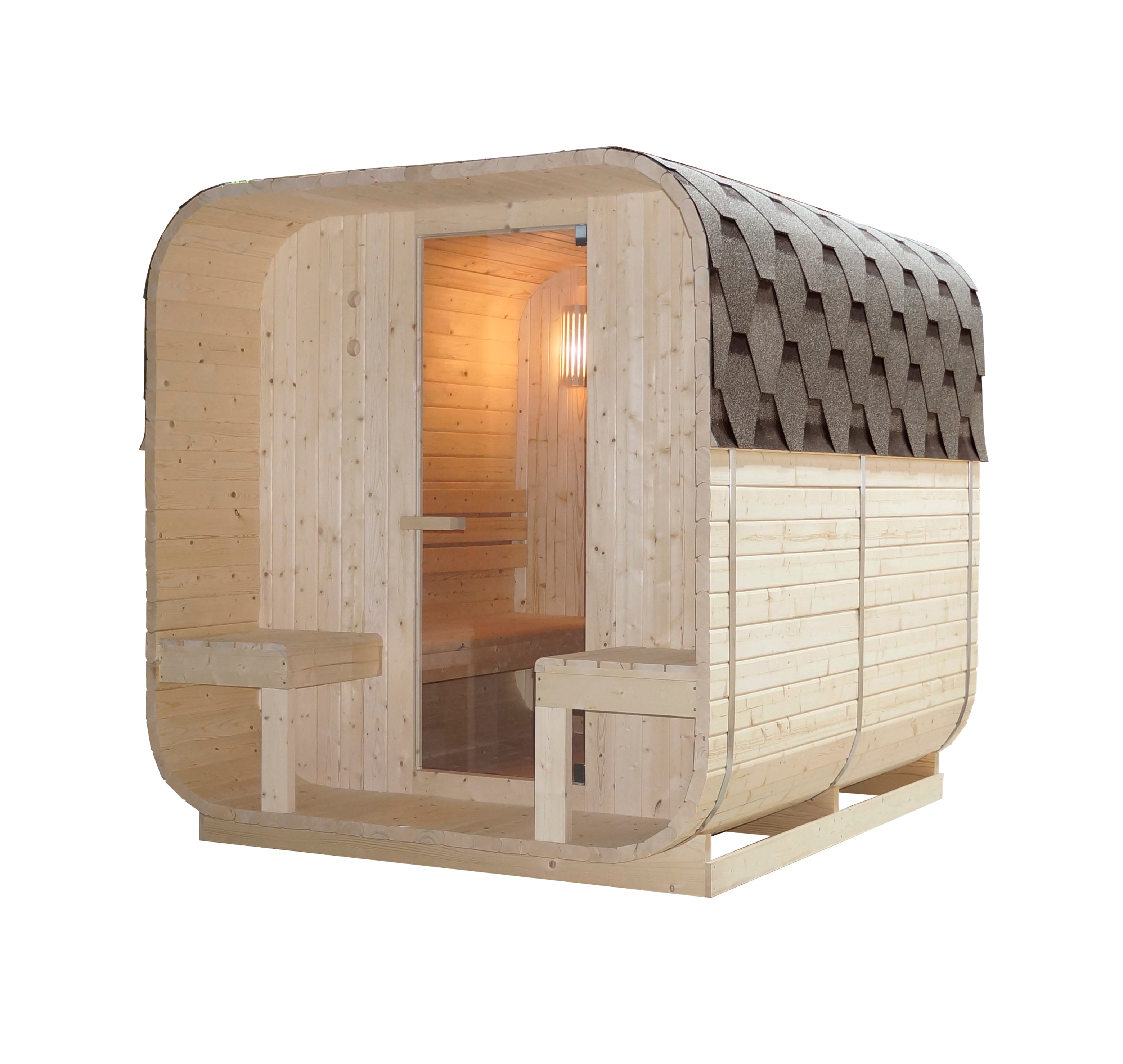 GÖTEBORG Outdoor Sauna for 4 people 188.2x220x194 cm (Kit)