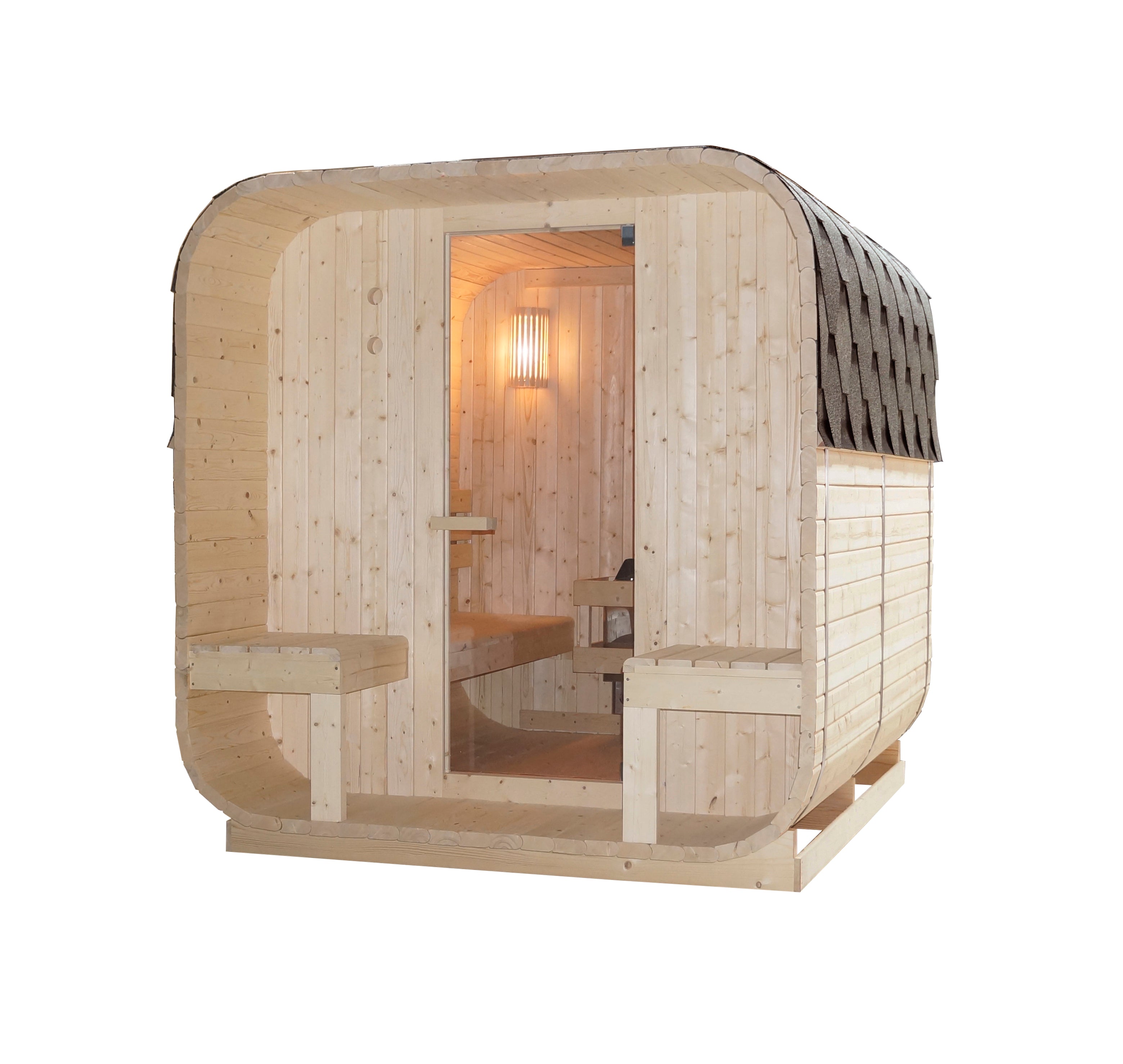 GÖTEBORG Outdoor Sauna for 4 people 188.2x220x194 cm (Kit)