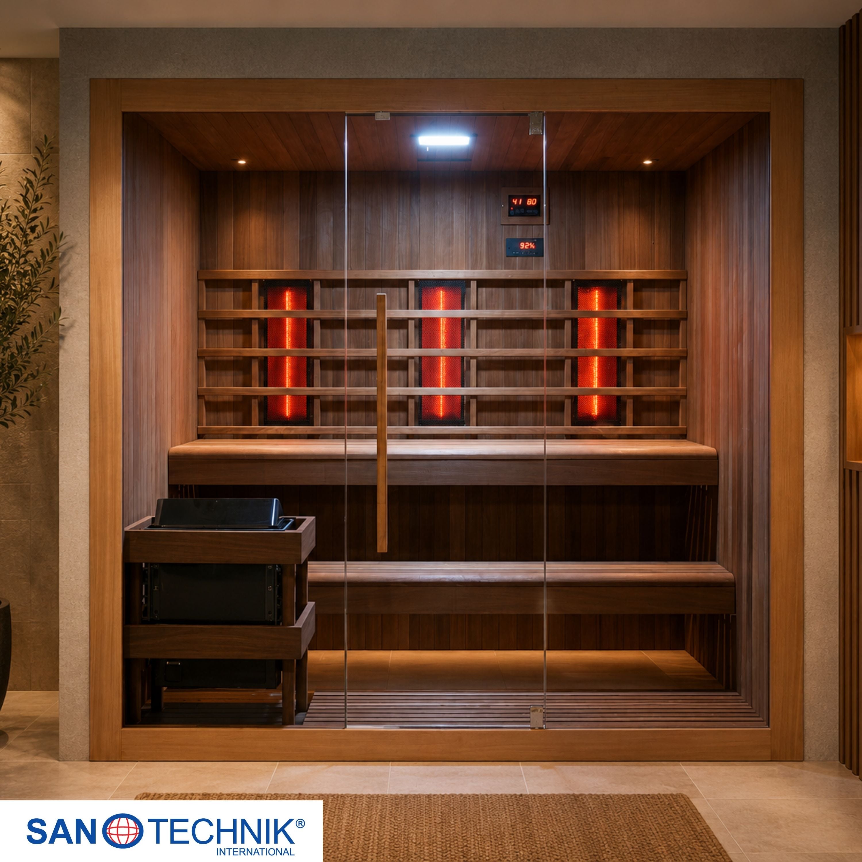 Sauna infrarroja y finlandesa KOTKA para 4-5 personas