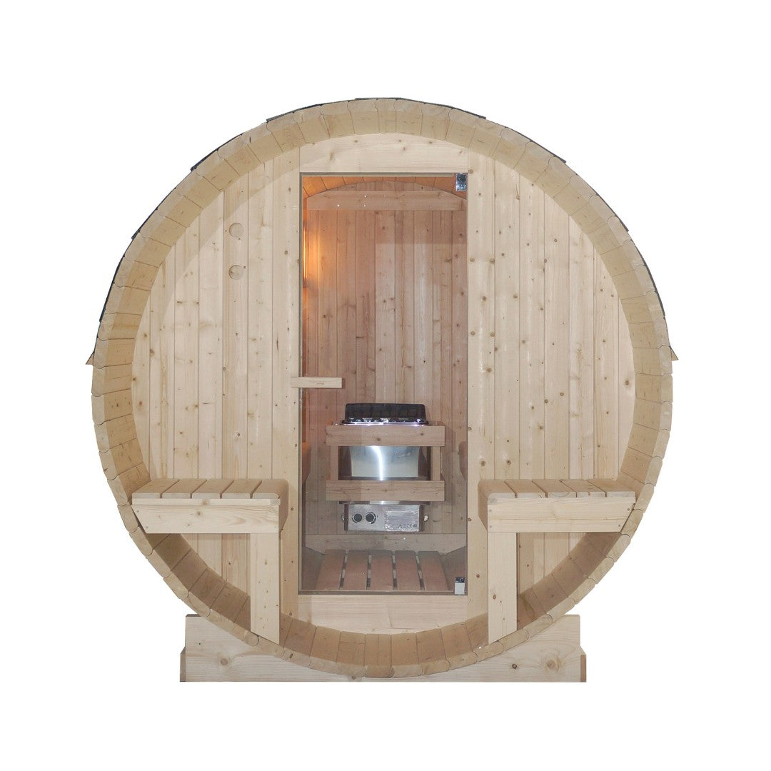 Sauna de barril al aire libre BERGEN para 4 - 6 personas