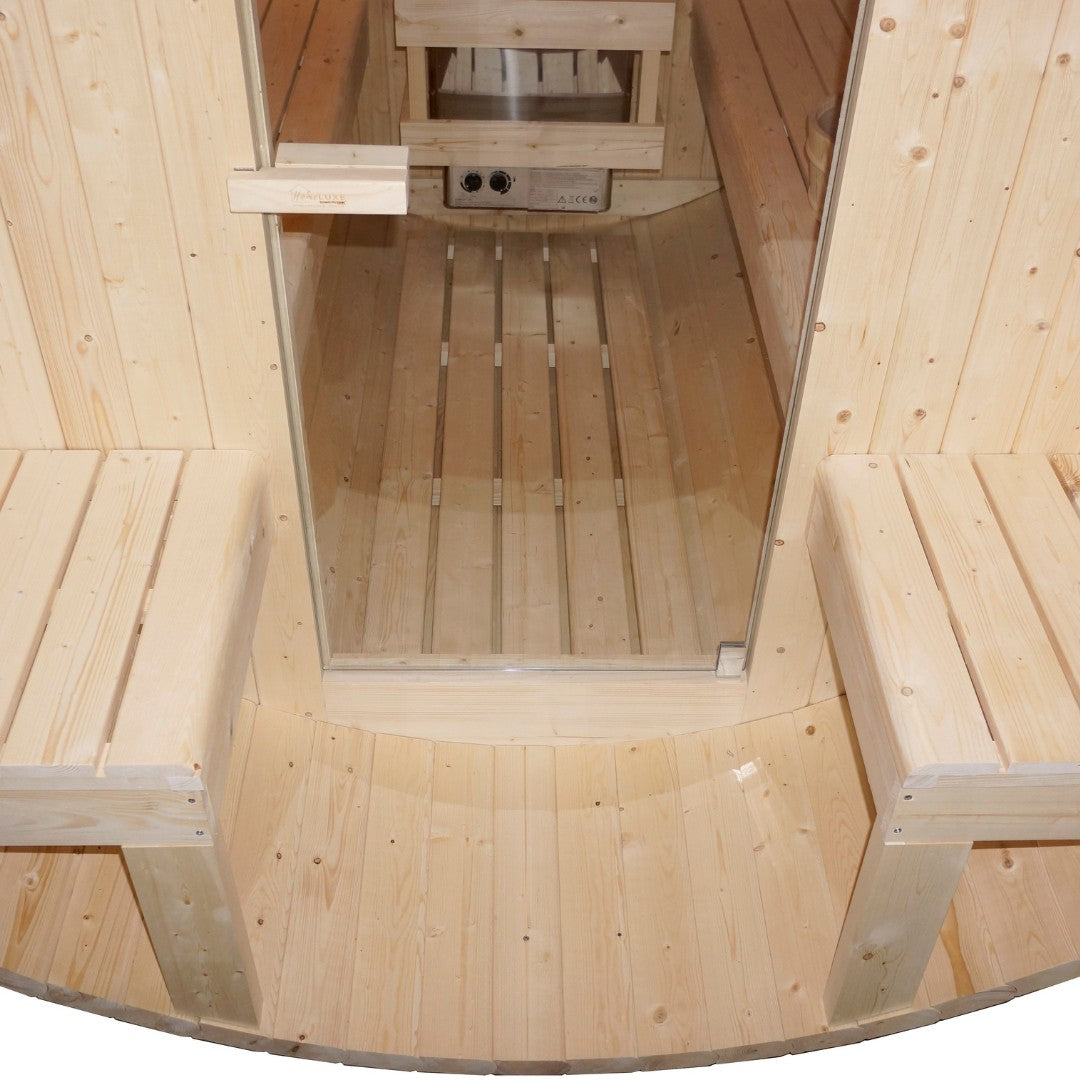 Outdoor Fasssauna BERGEN für 4 - 6 Personen