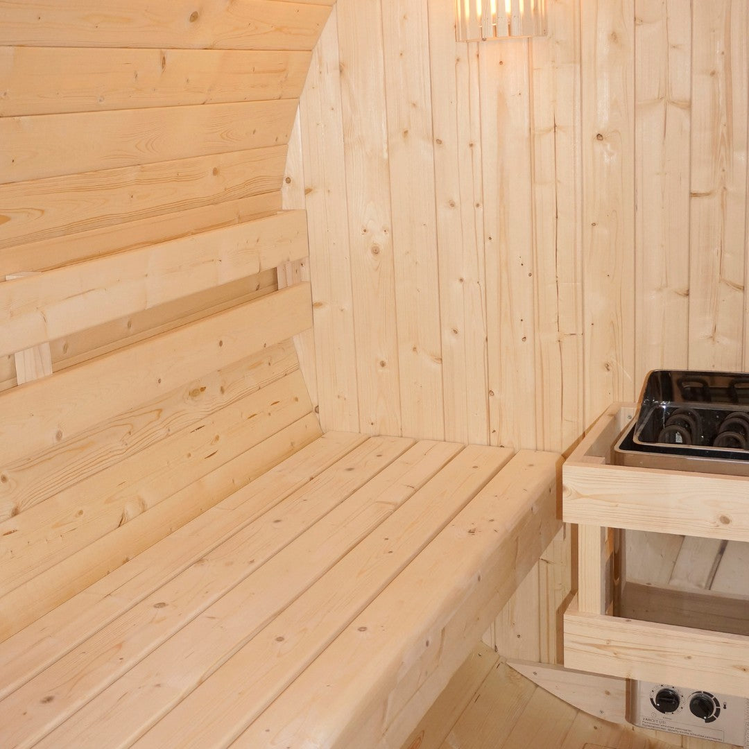 Outdoor Fasssauna BERGEN für 4 - 6 Personen