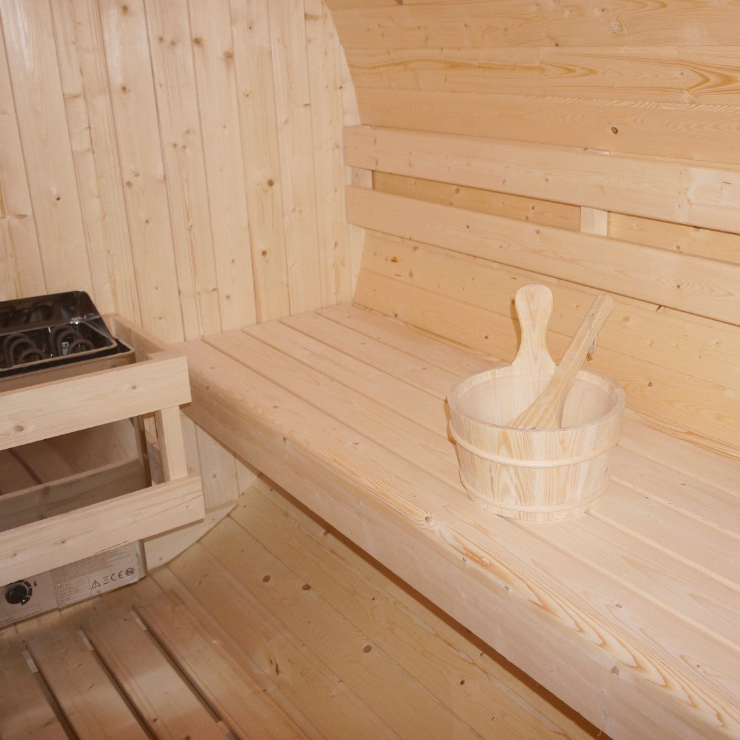 Outdoor Fasssauna BERGEN für 4 - 6 Personen