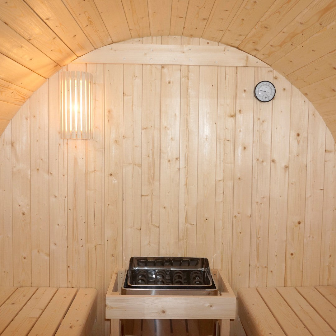 Outdoor Fasssauna BERGEN für 4 - 6 Personen