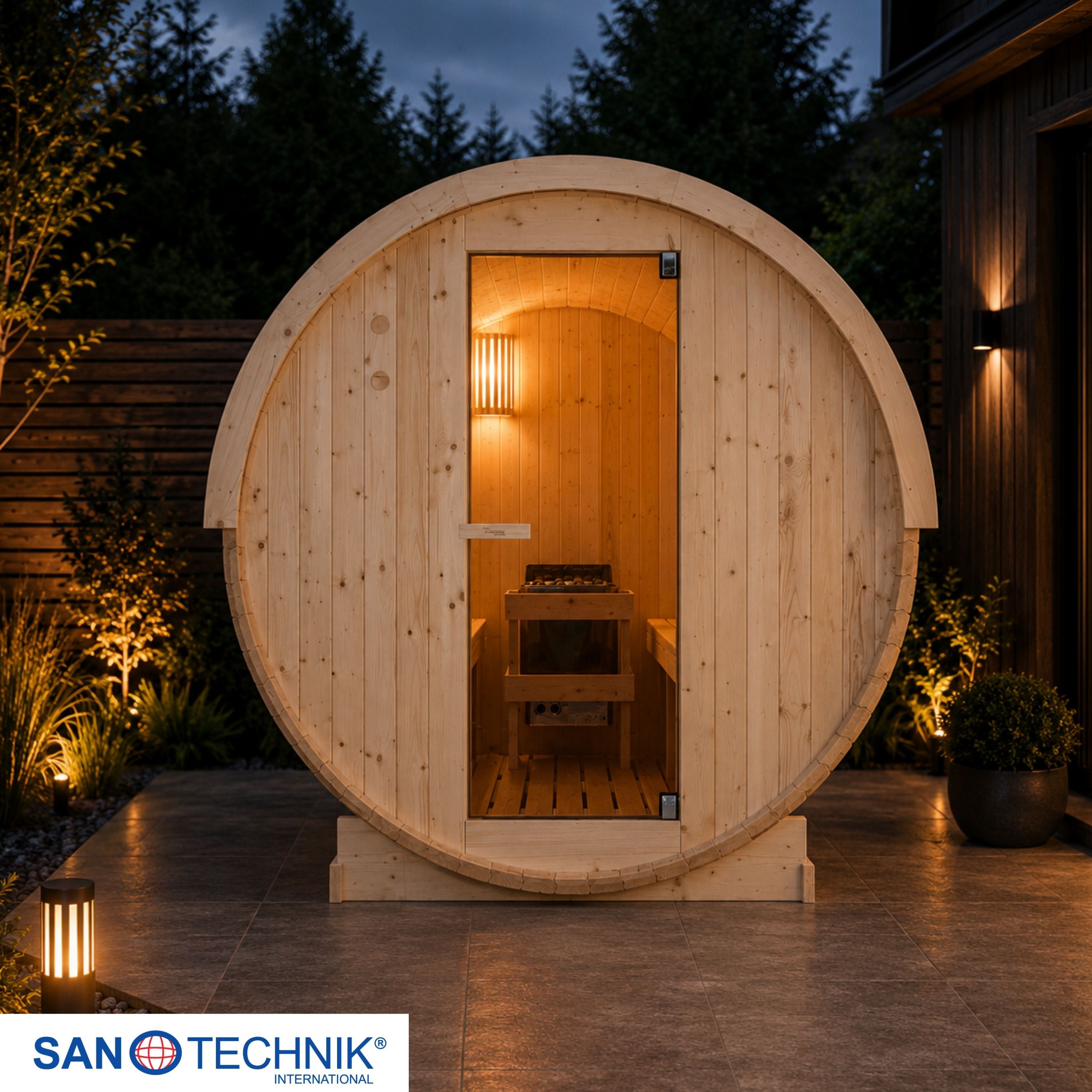 Sauna exterior NYBORG M para 4 personas