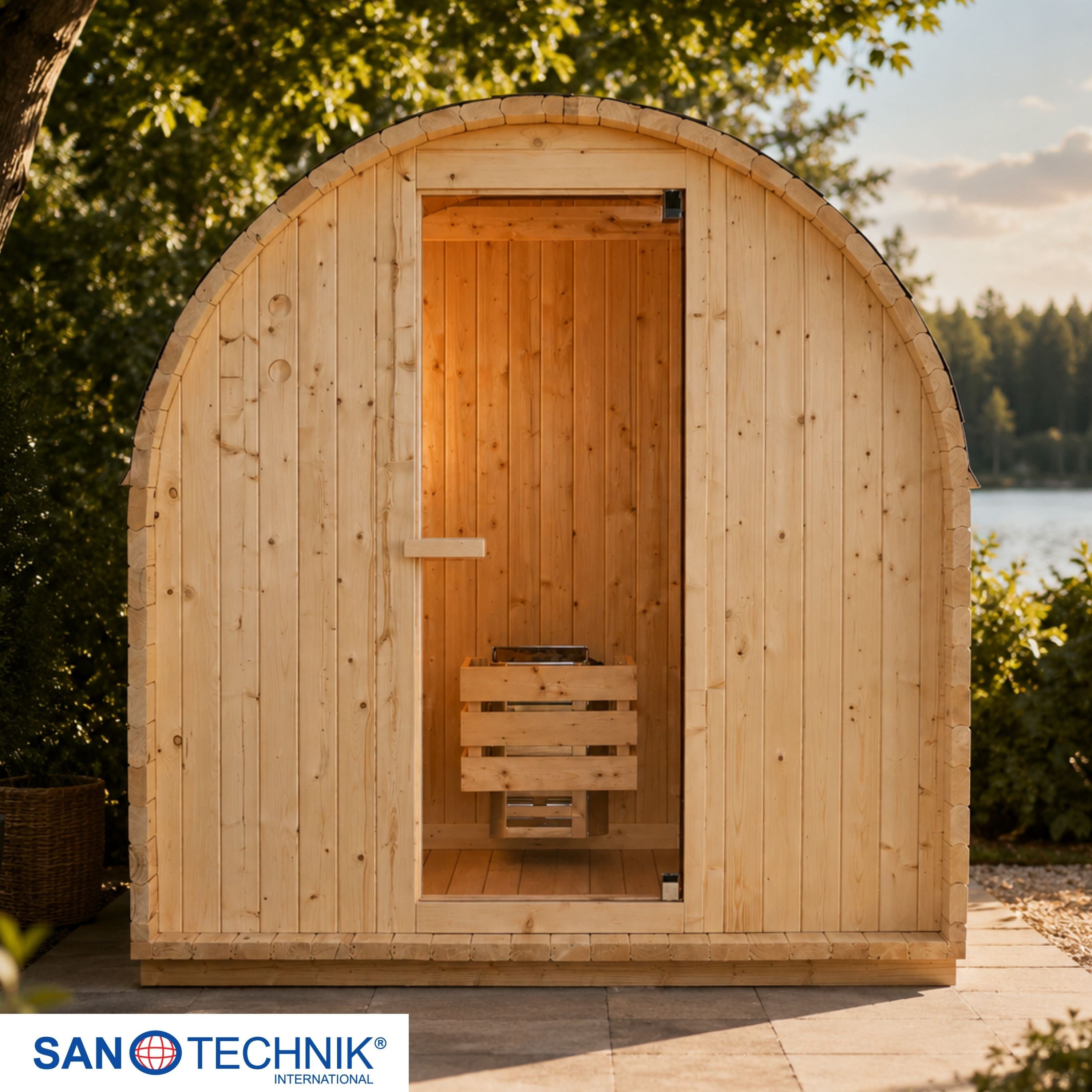 Outdoor Sauna ISLAND L für 2 Personen