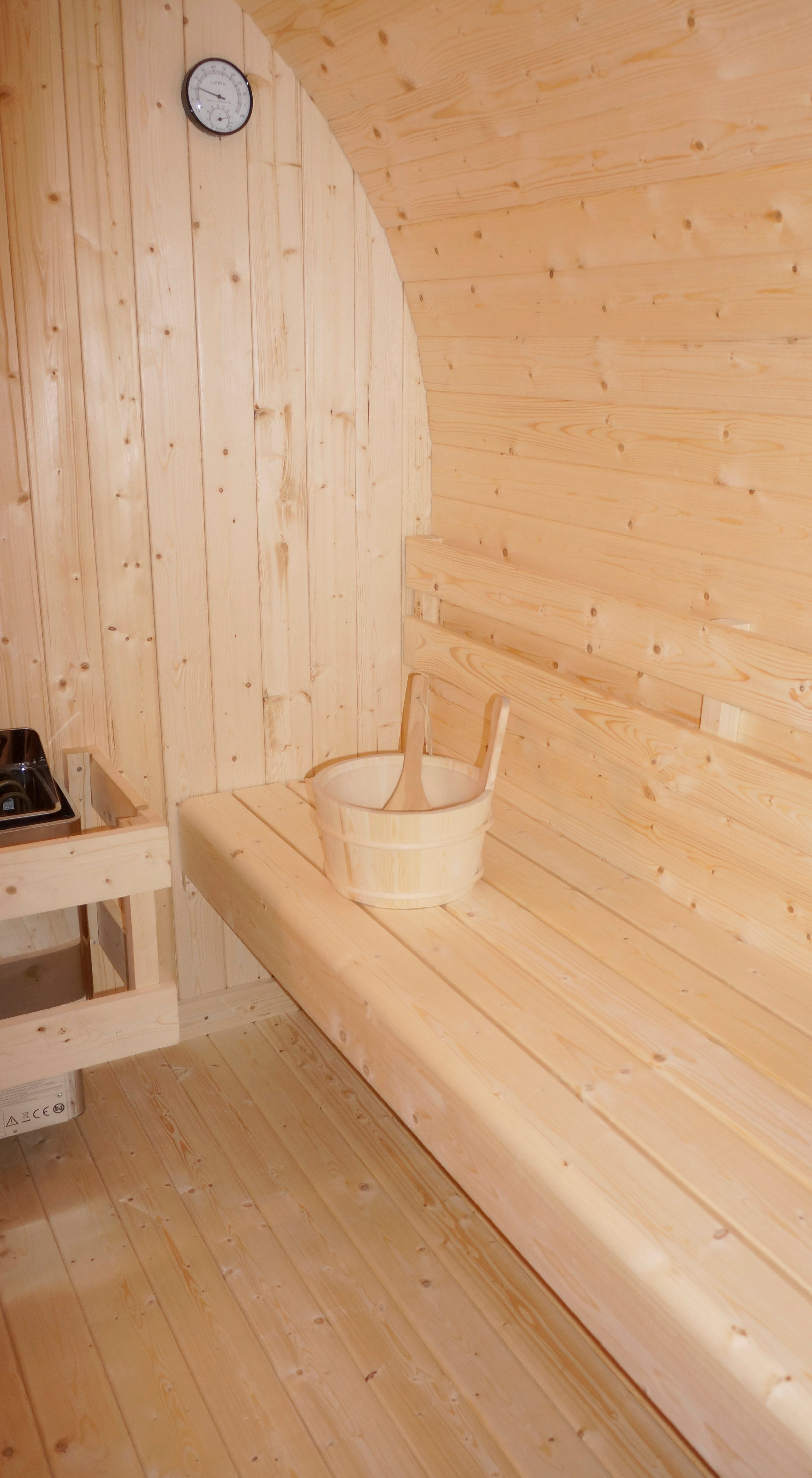 ISLAND XL Außen Sauna für 4 P. 189x220x200 cm (Bausatz)