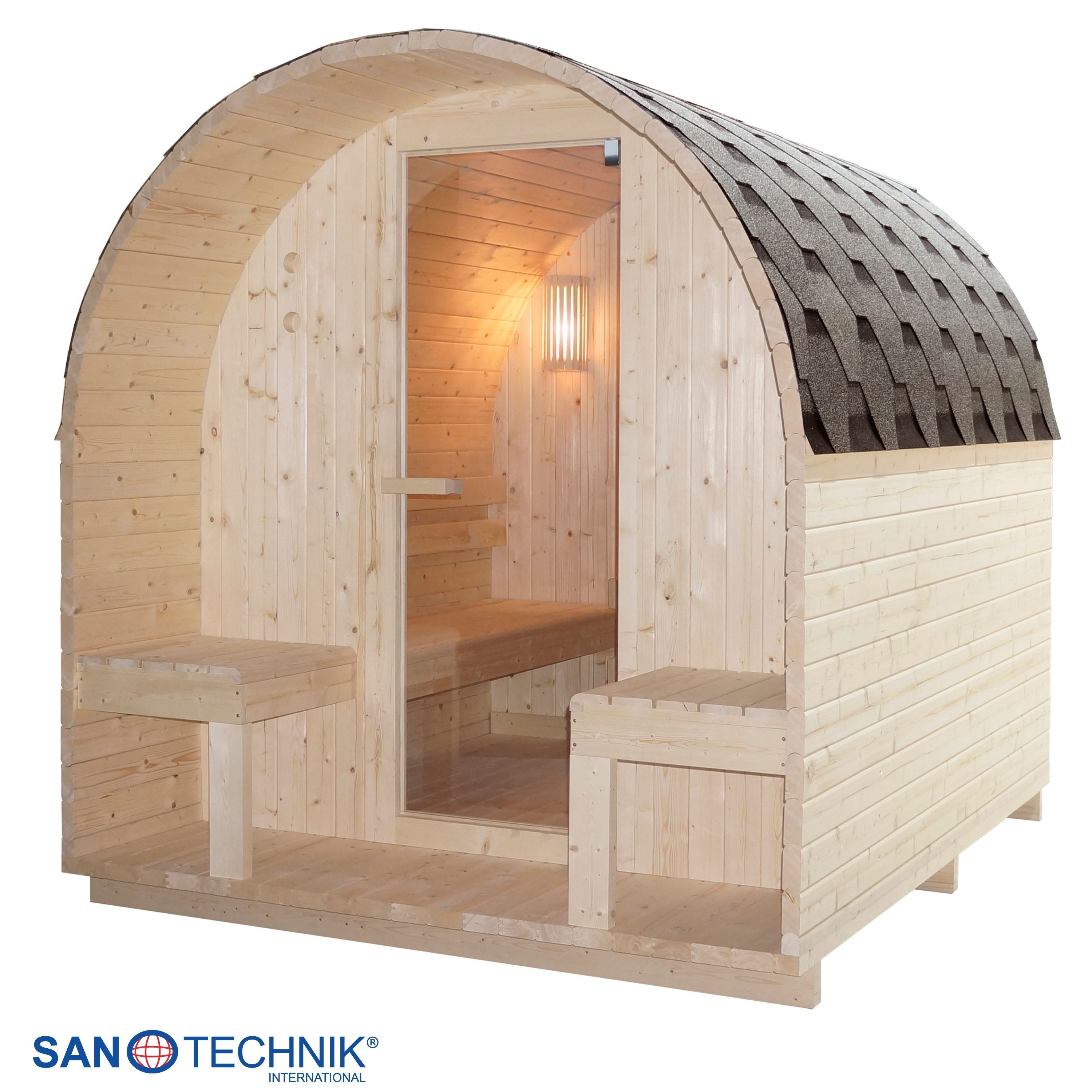 Sauna exterior ISLAND XL para 4 personas
