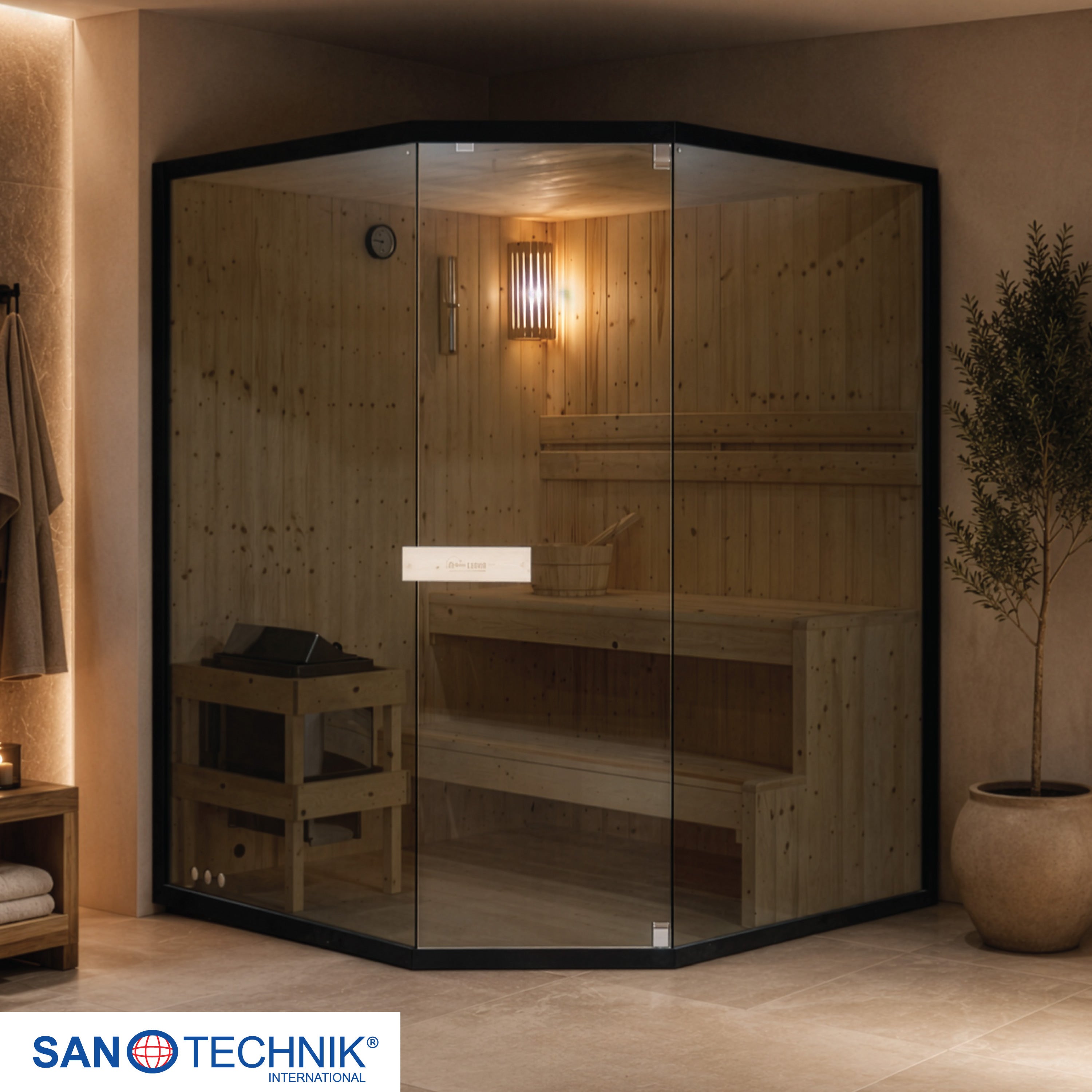 Sauna FALUN XL für 2-3 Personen