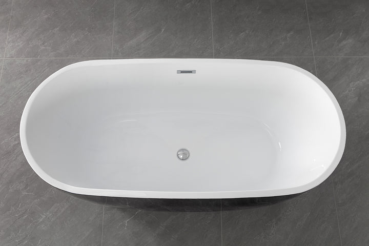 Freistehende Badewanne CUBA 170x75x58 cm