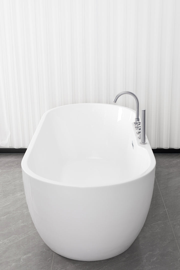 Freistehende Badewanne ARUBA chrom 170x75x58 cm