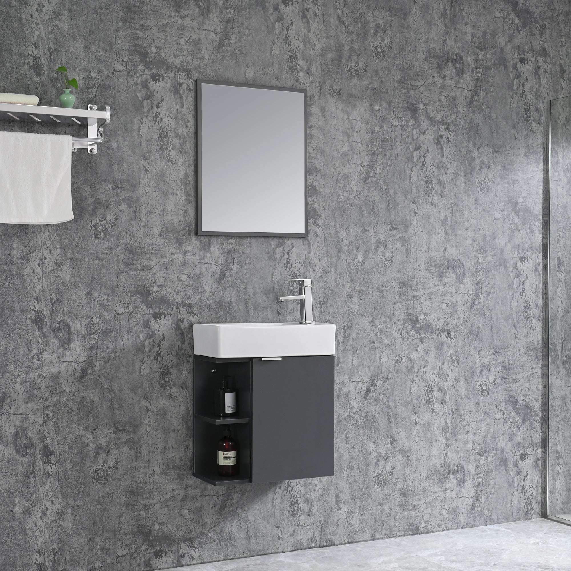 Bathroom furniture set SPRING 50 - gray