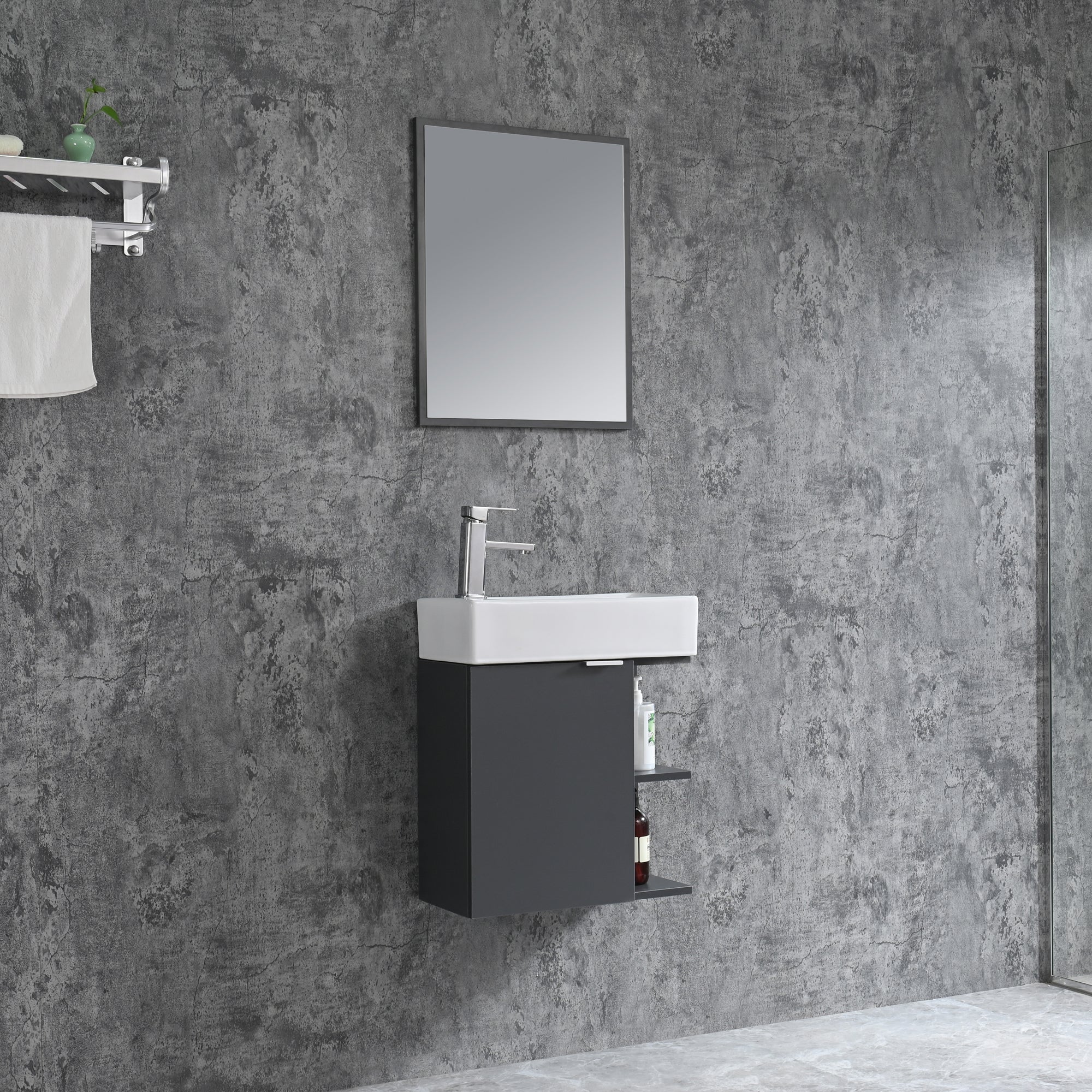 Bathroom furniture set SPRING 50 - gray