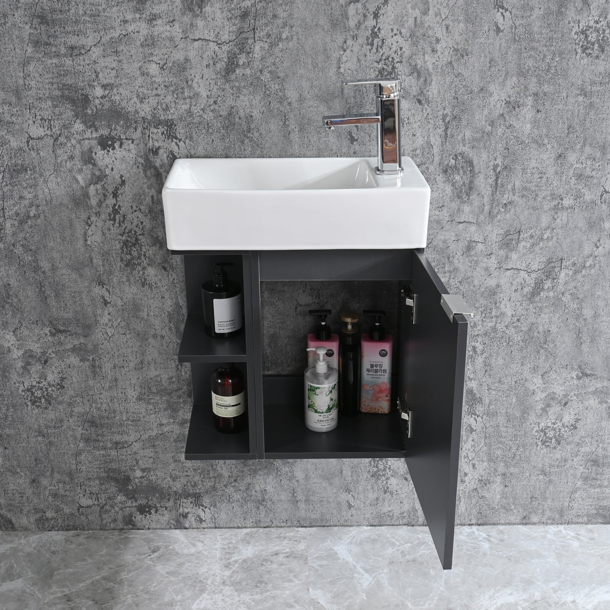 Bathroom furniture set SPRING 50 - gray