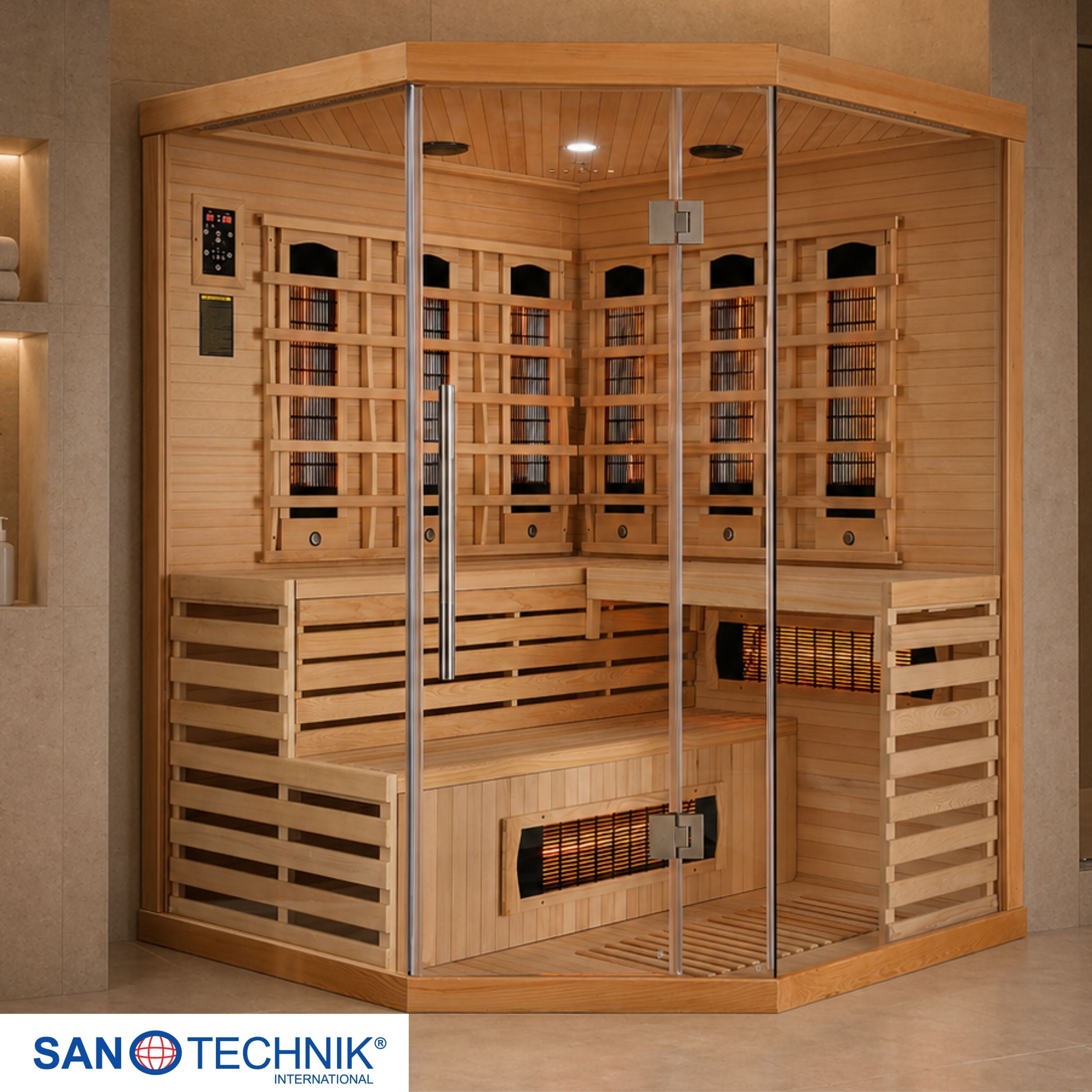 Infrared cabin DELUXE for 3-4 people