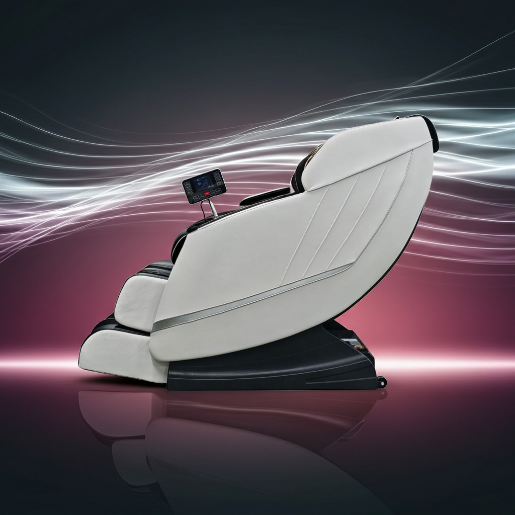 CALMORA Luxus-Massagesessel weiß/schwarz