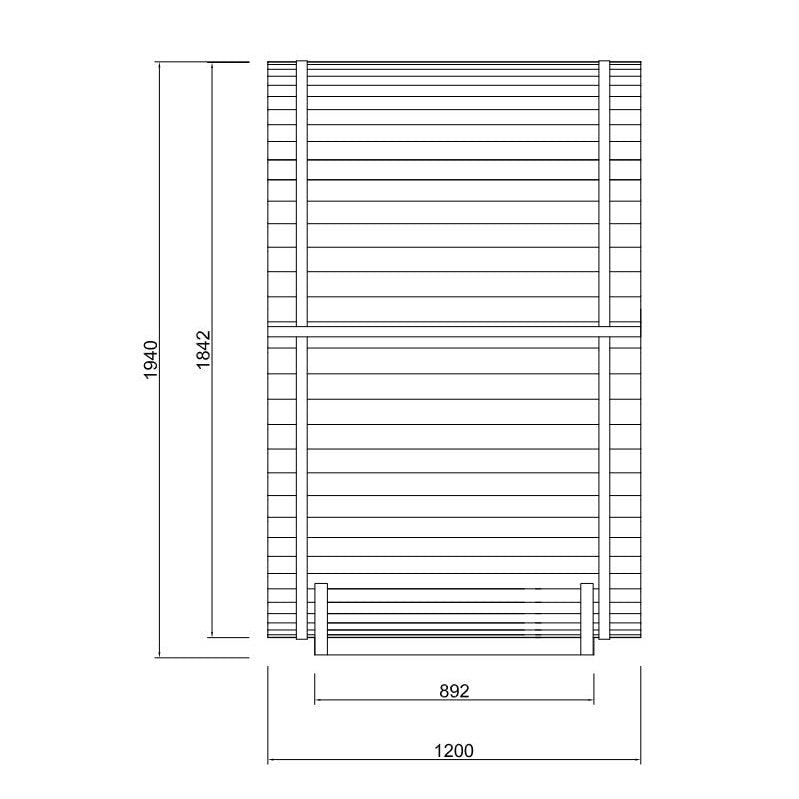 Outdoor barrel sauna LINDHOLM for 1-2 people