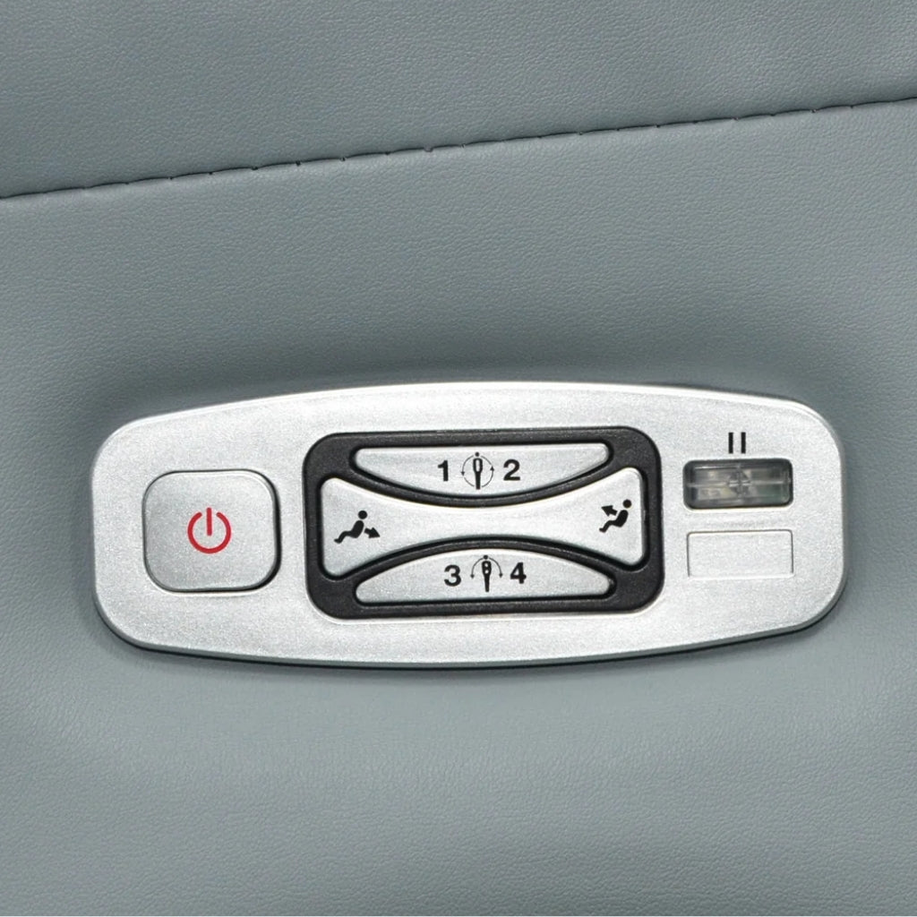 Massagesessel hellgrau - Shiatsu Massagefunktion