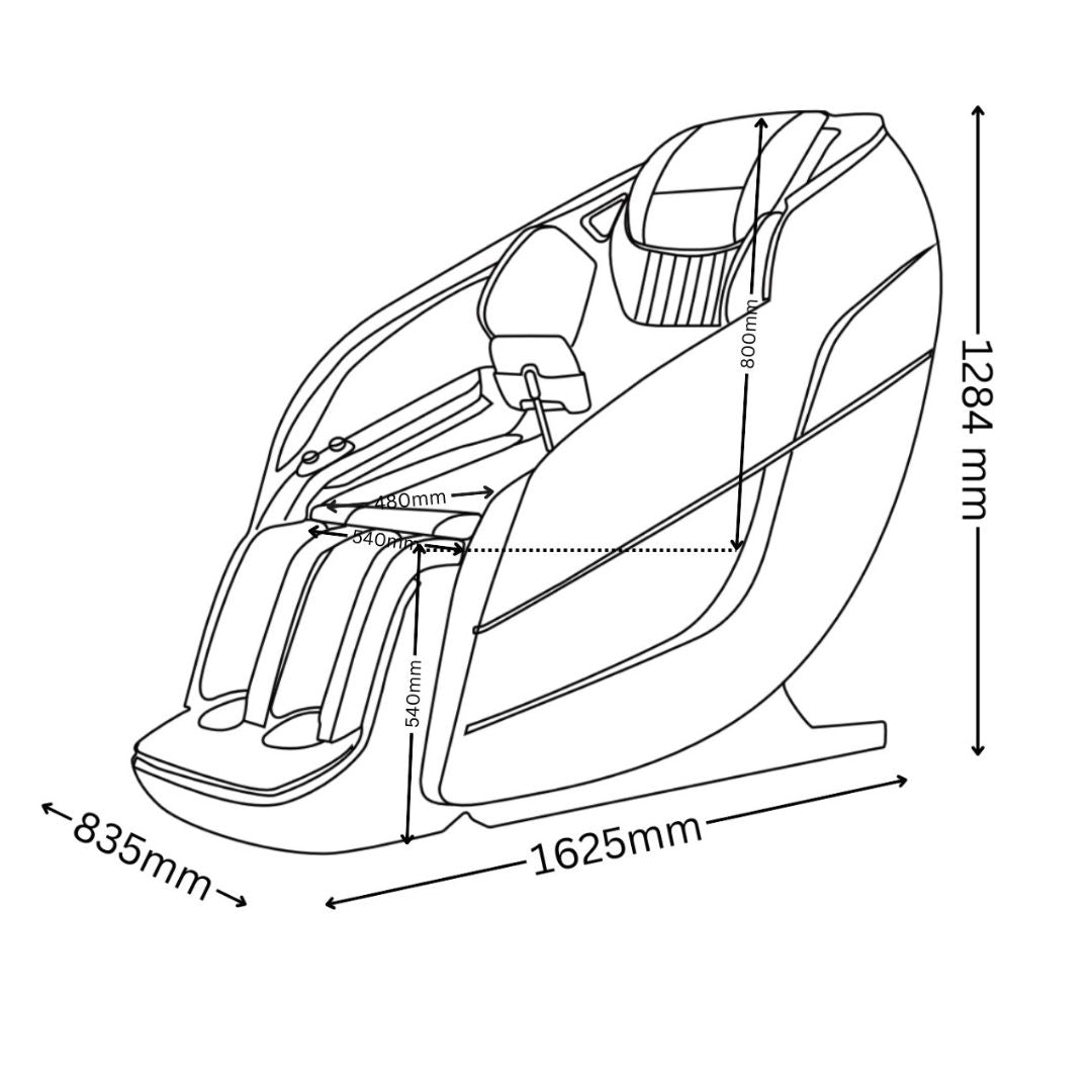 Elegance Massagesessel - Zero Gravity Funktion