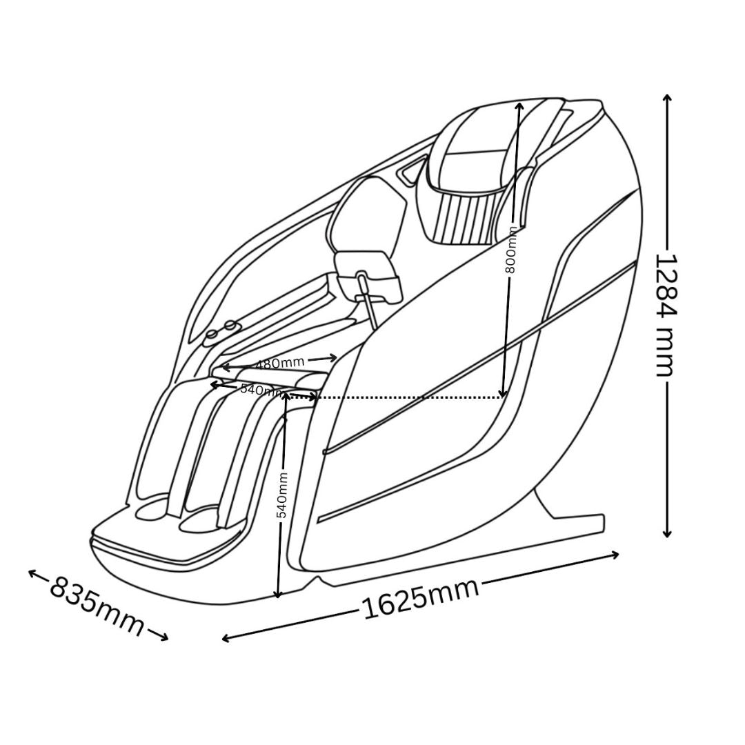 Master Pro luxury massage chair, beige
