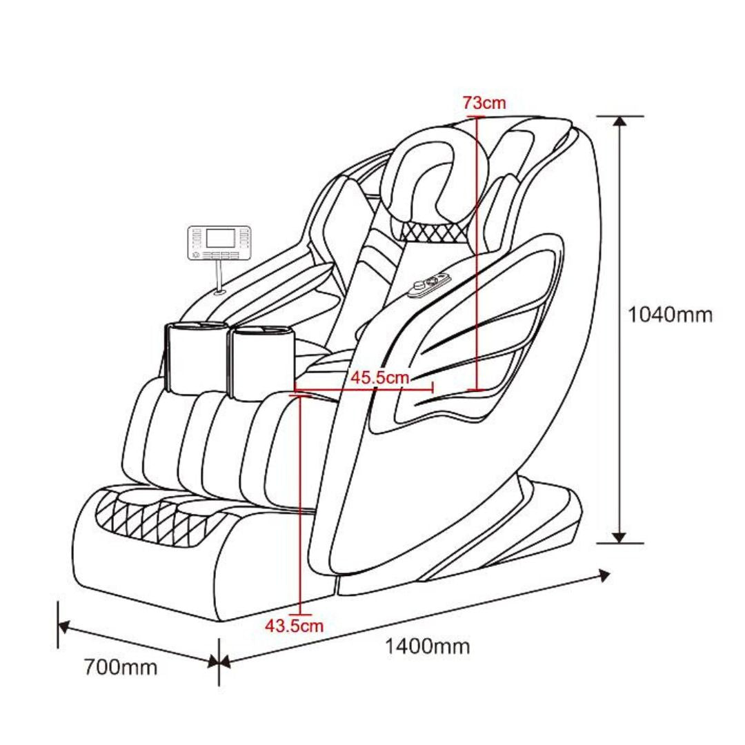 Master Pro luxury massage chair, beige