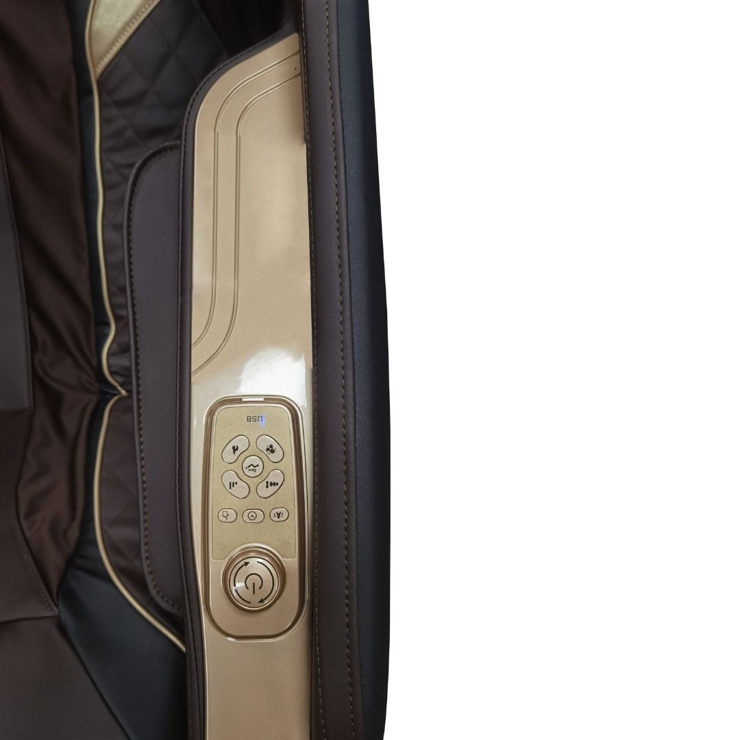 MEDORA luxury massage chair anthracite/brown