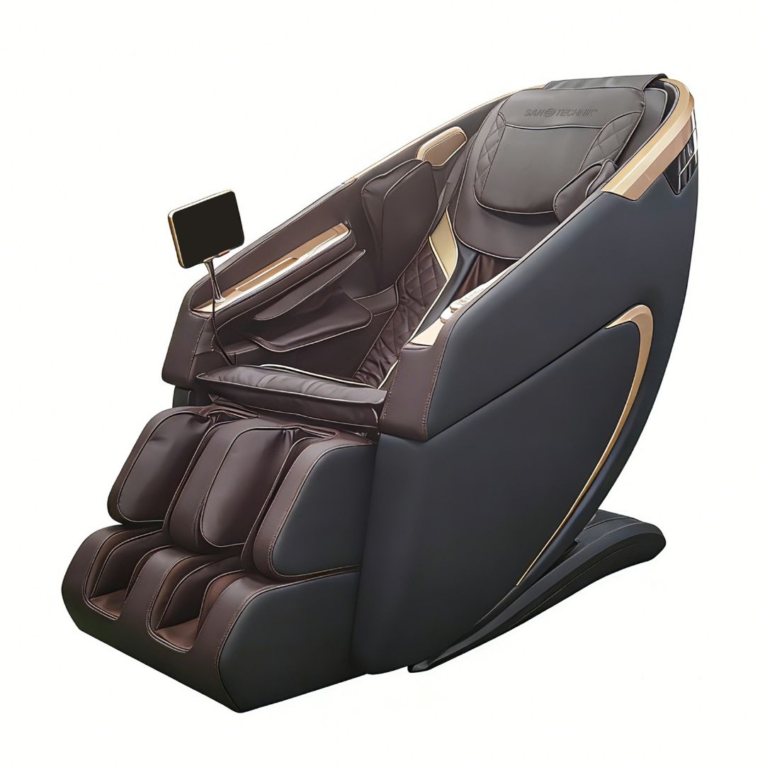 MEDORA luxury massage chair anthracite/brown