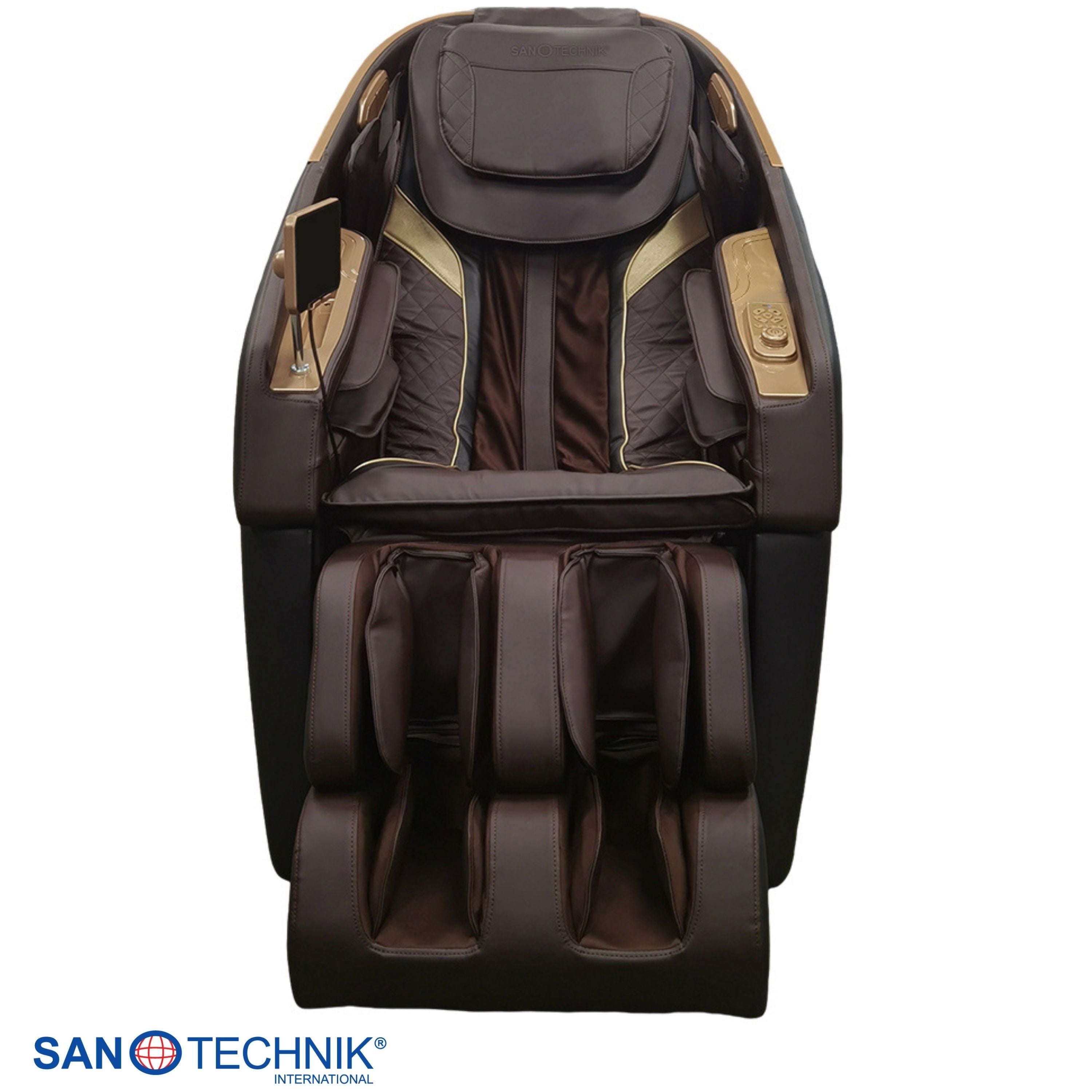 MEDORA Luxus-Massagesessel anthrazit/braun