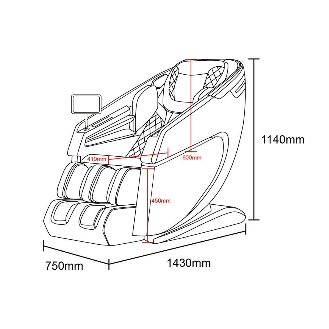 RESTORA luxury massage chair beige/cream