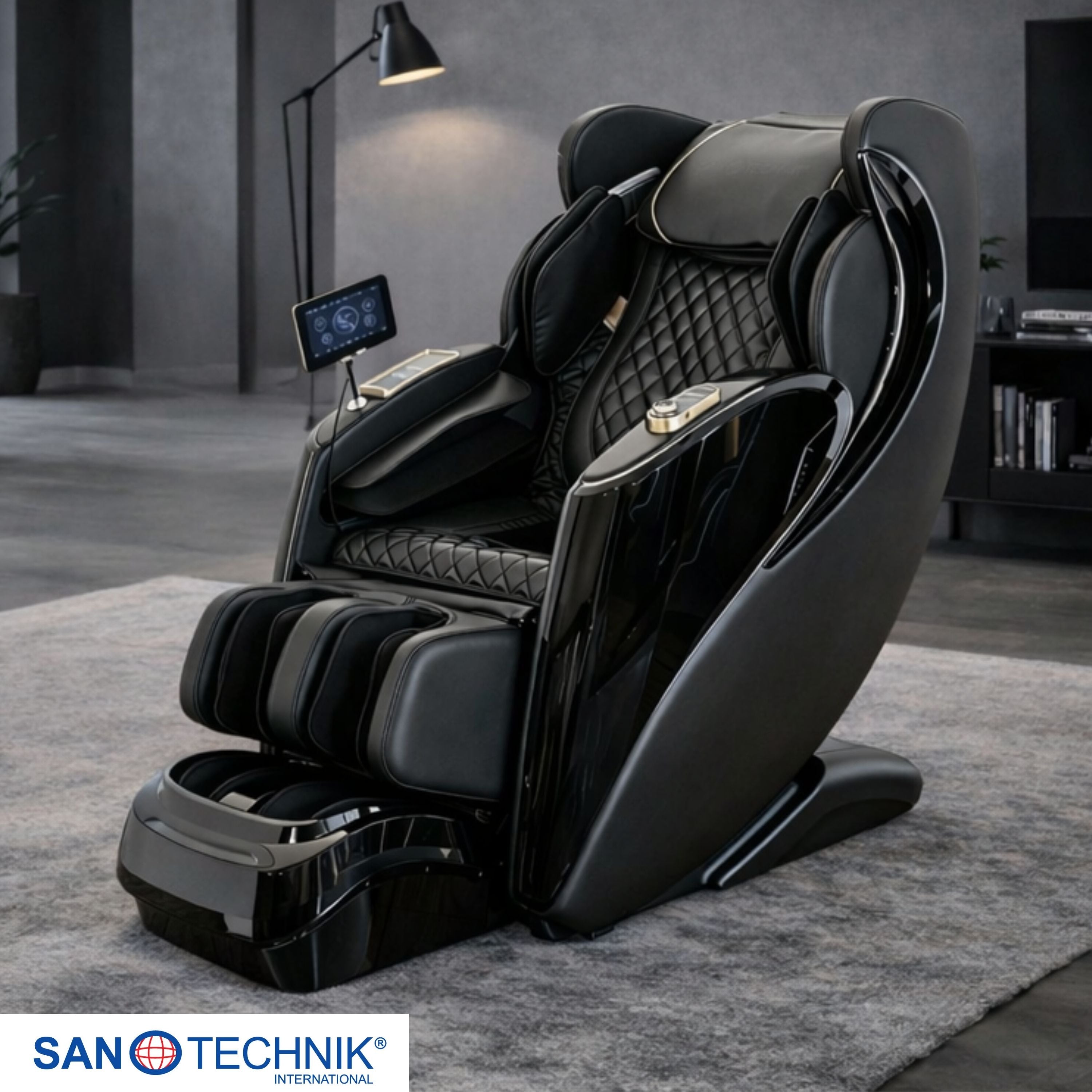 LUXORA Luxus-Massagesessel schwarz
