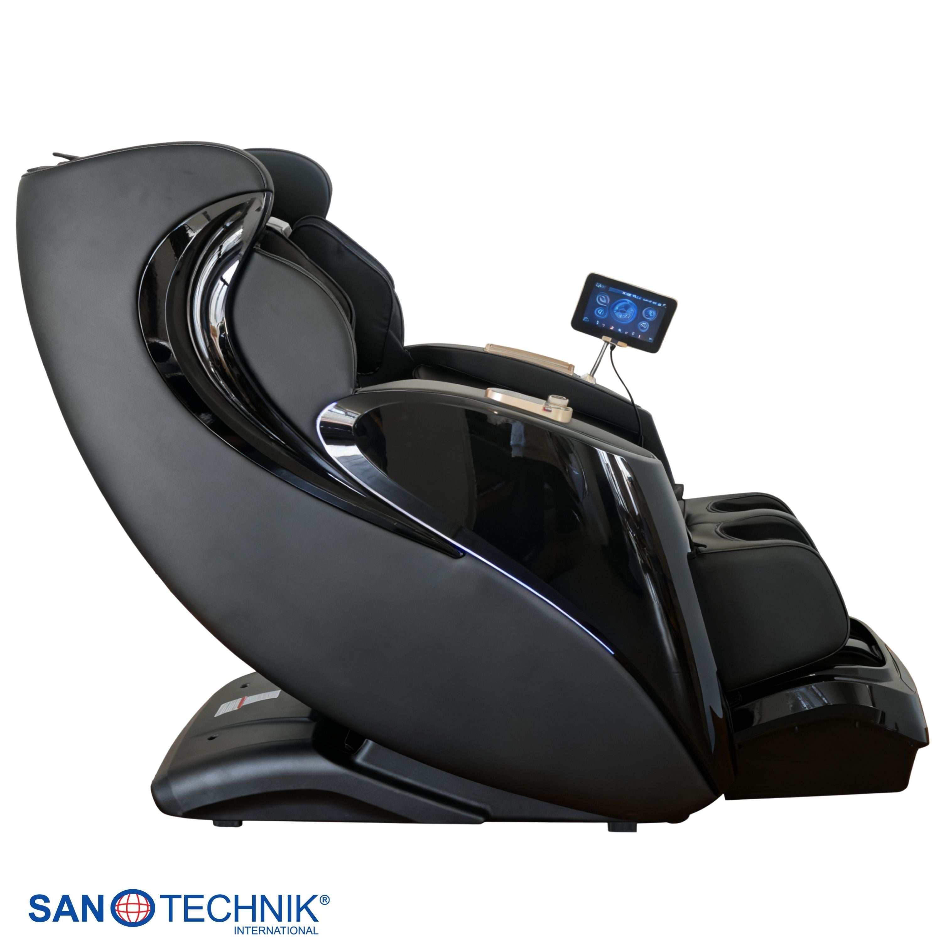 Sillón de masaje de lujo LUXORA, negro