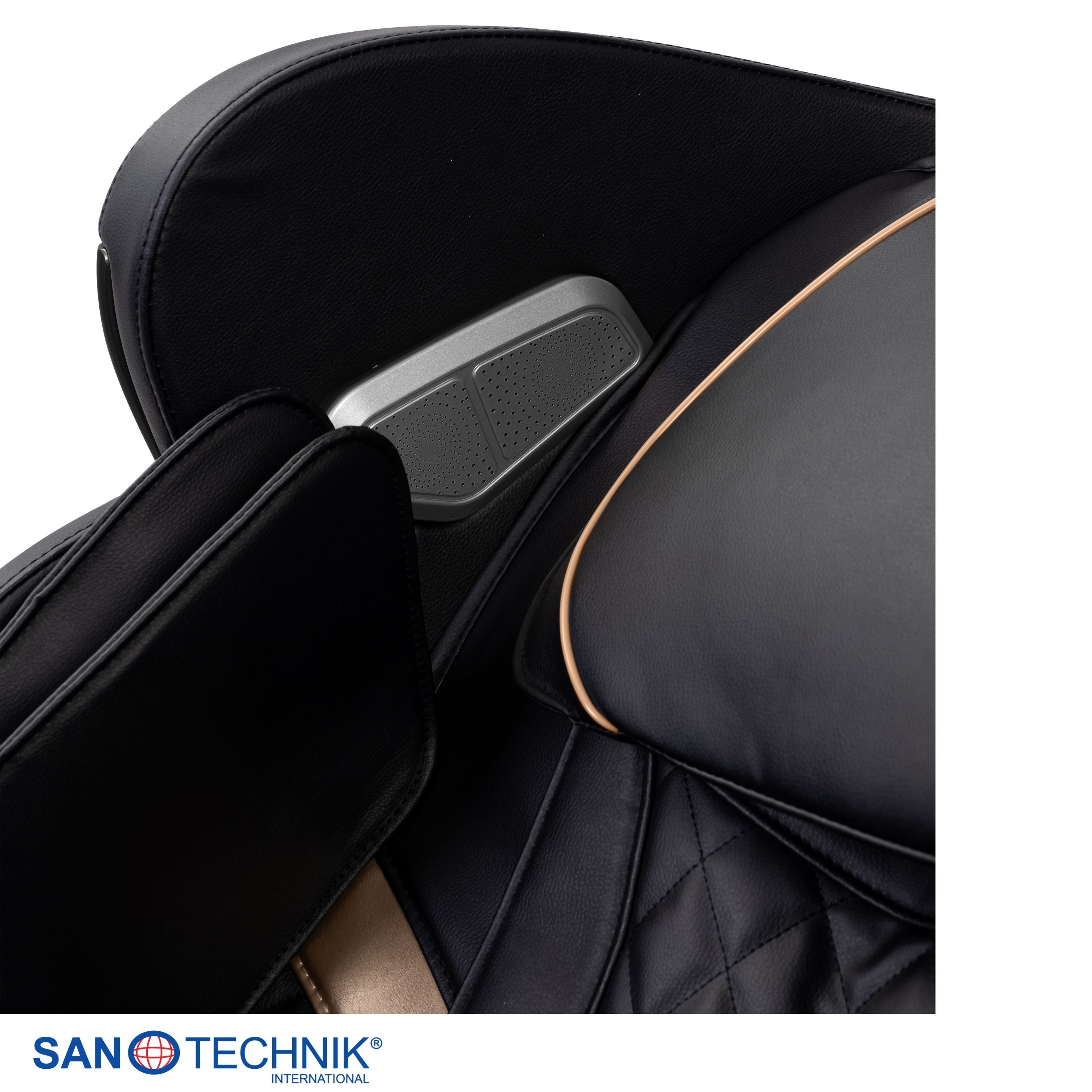 Sillón de masaje de lujo LUXORA, negro