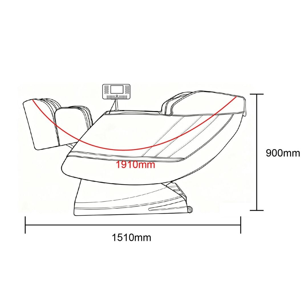 CALMORA luxury massage chair white/black