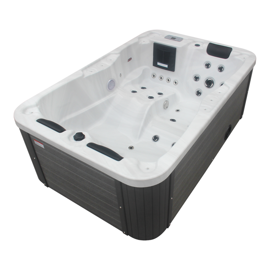 Outdoor whirlpool Modena white including cover - 205 x 130 x 70 cm