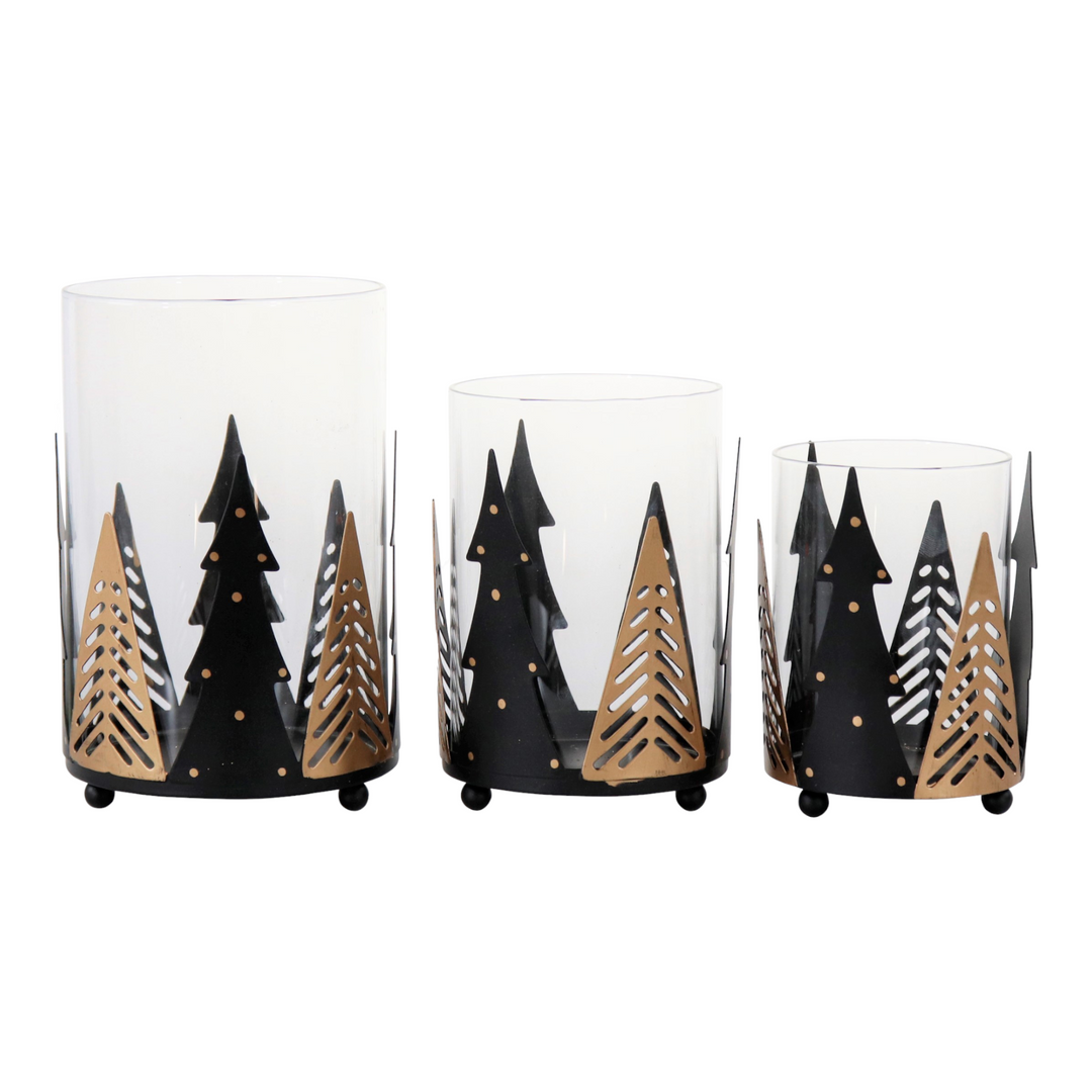 Wind lights winter forest 3 pieces