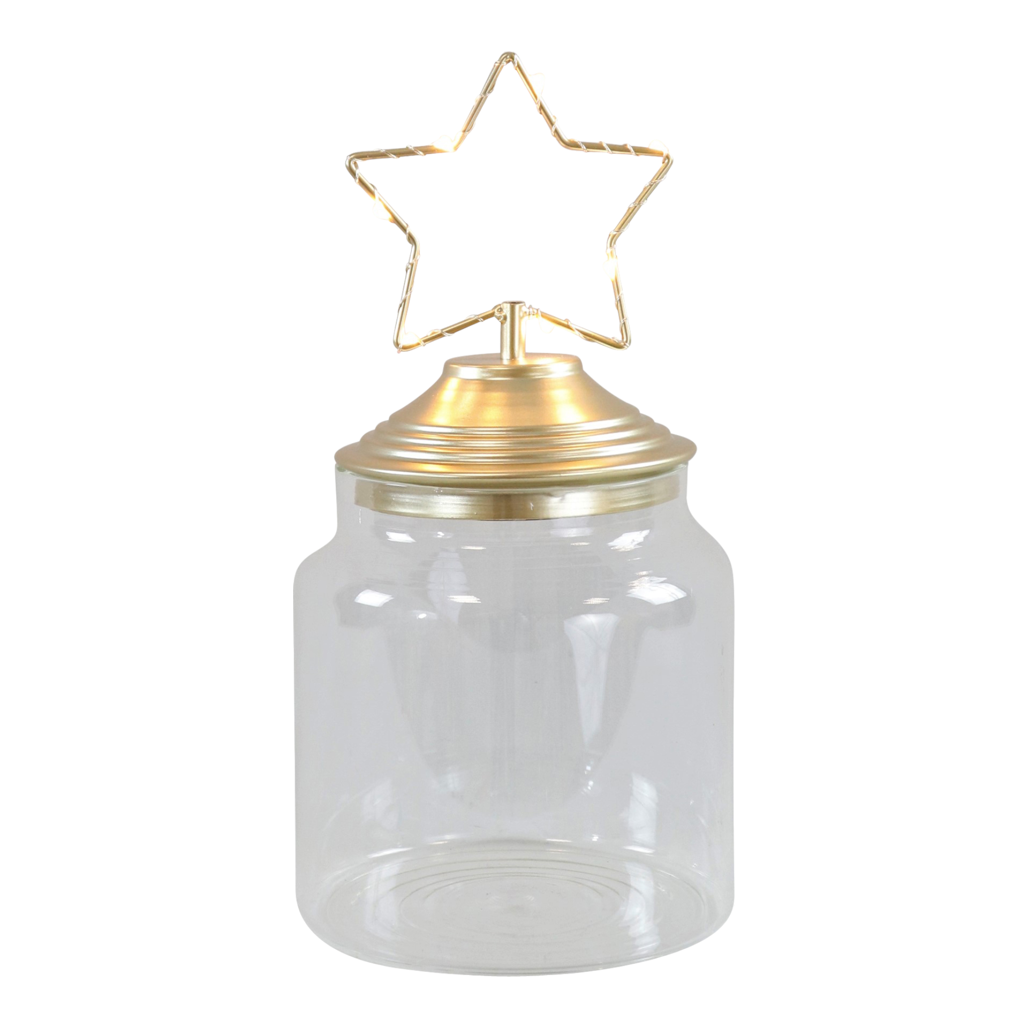 LED glass box star