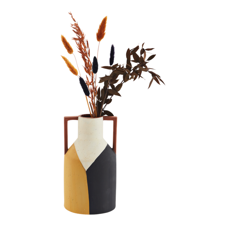 Terracotta vase with handles Ø 14x25 cm