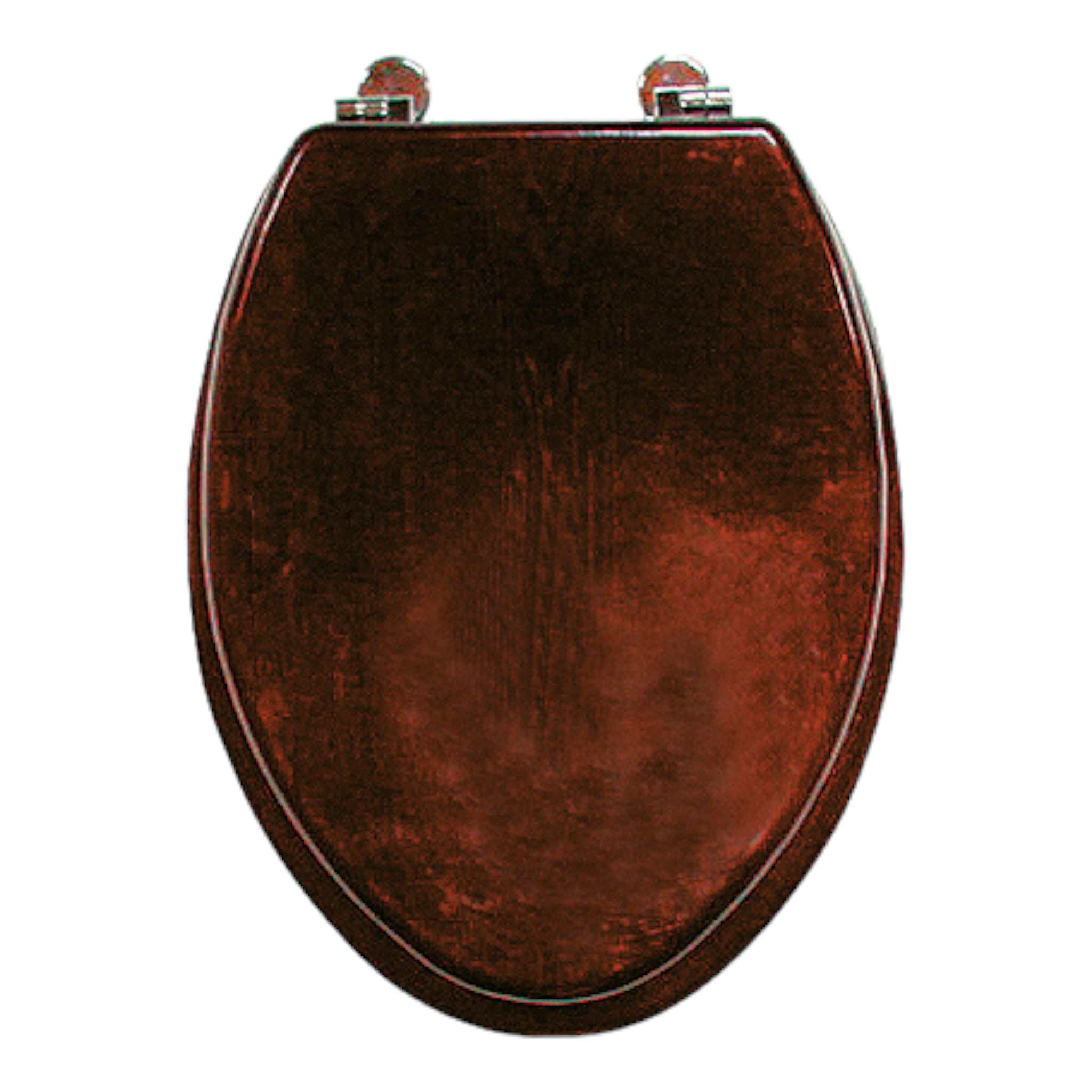 Toilet seat wood deco Dark