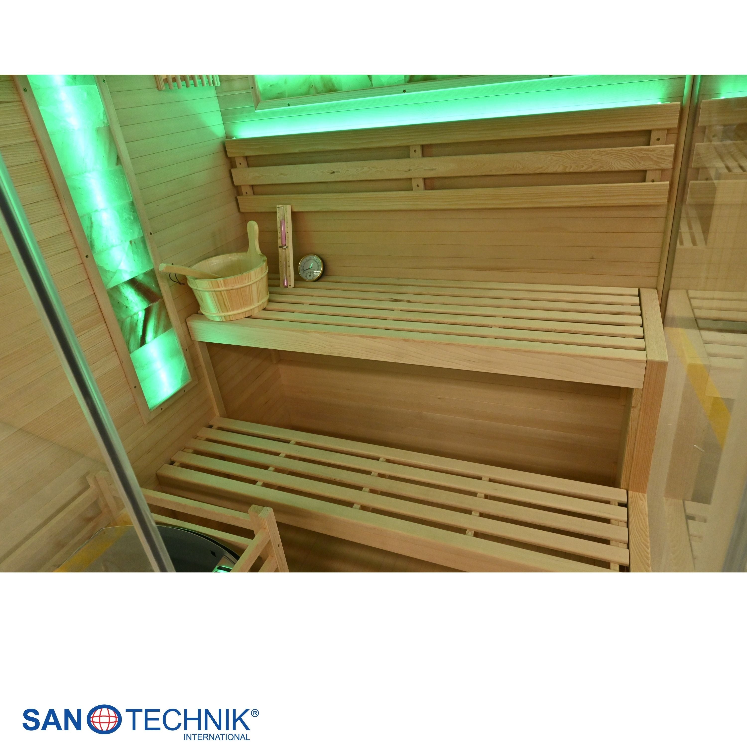 Salzstein Sauna LUXOR 2 | für 3 Personen