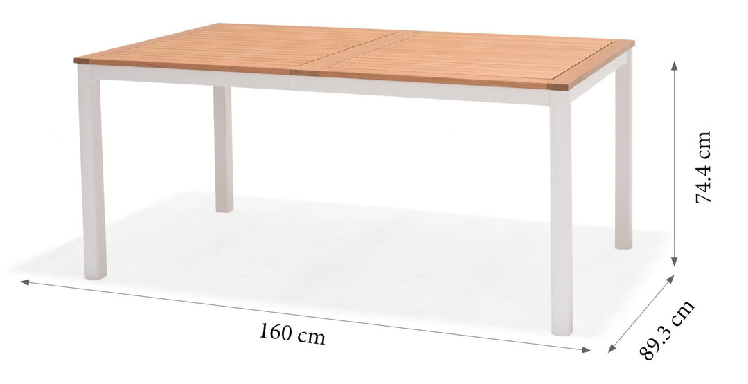 Mesa de jardín Ibis 160x90x74 cm