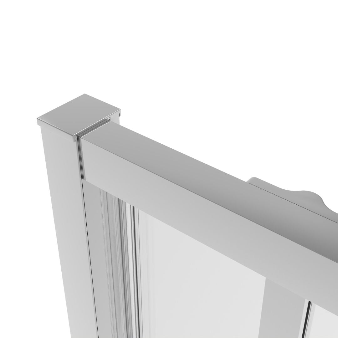 Schwenktür chrom 6mm ESG Easy-Clean in 4 verschiedenen Größen