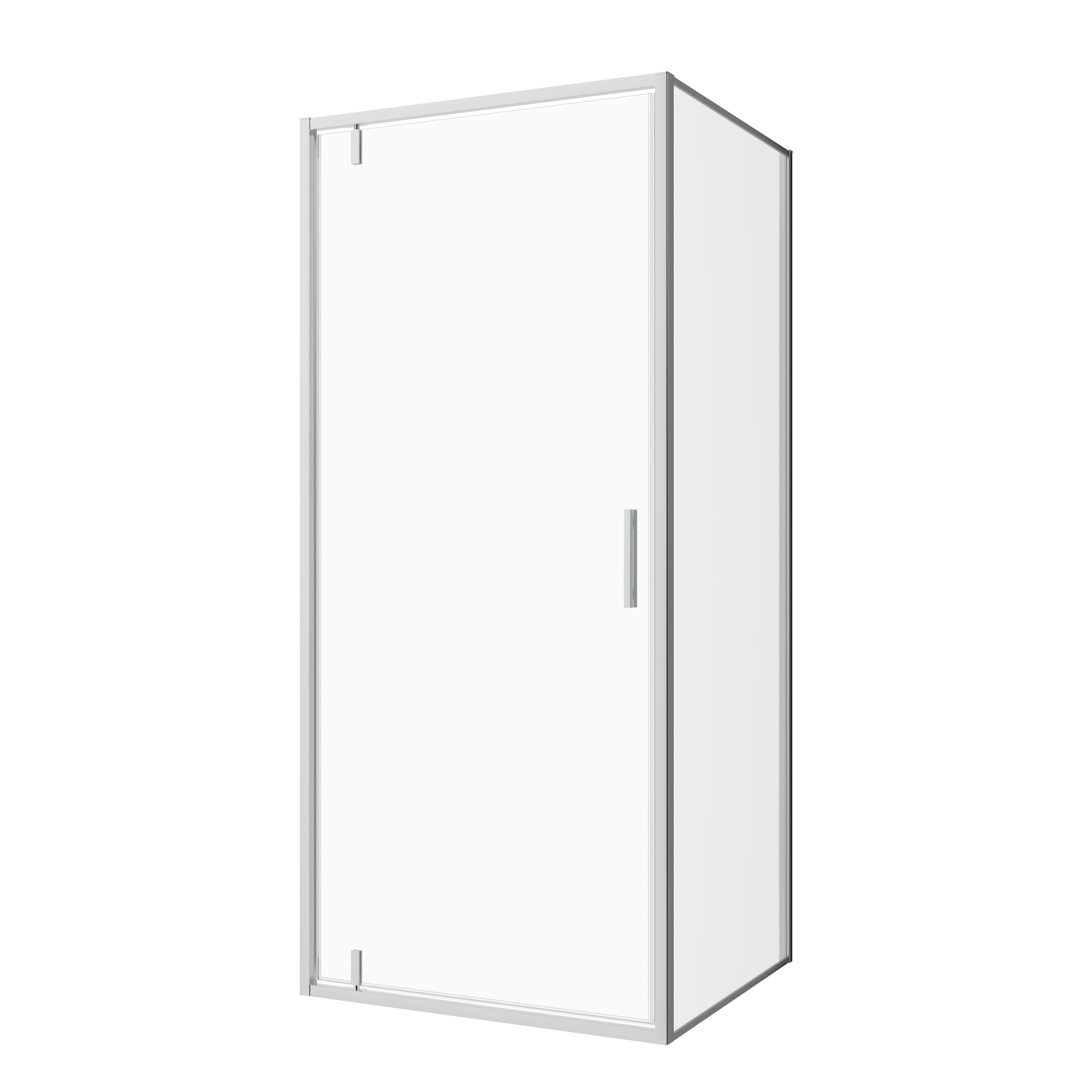 Schwenktür chrom 6mm ESG Easy-Clean in 4 verschiedenen Größen