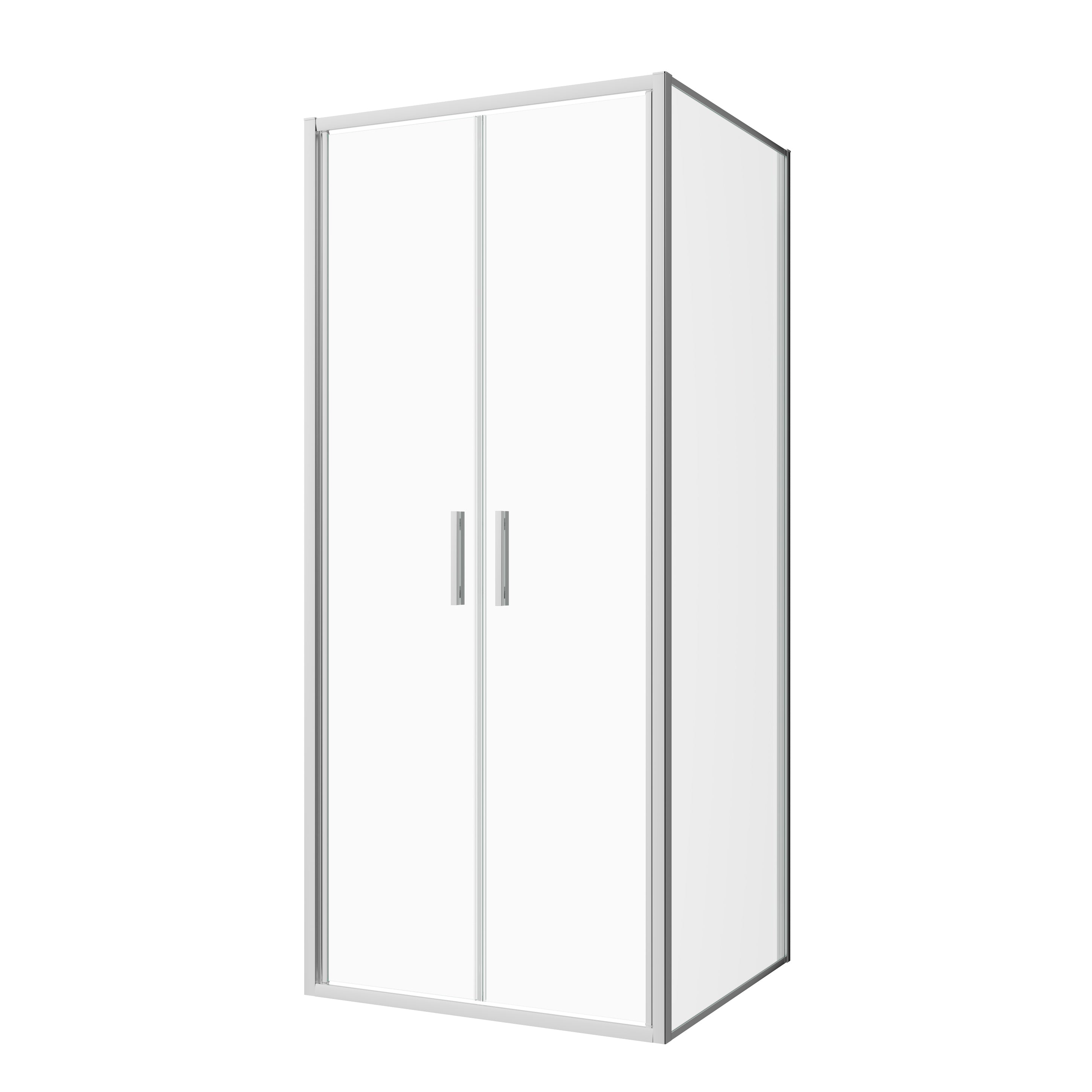 Salontür chrom 6mm ESG Easy-Clean in 3 verschiedenen Größen