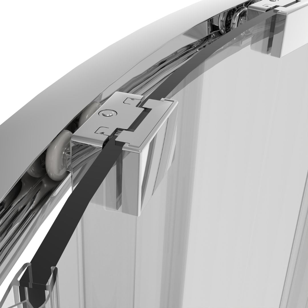 Rundduschkabine chrom ESG Easy-Clean in 3 verschiedene Größen