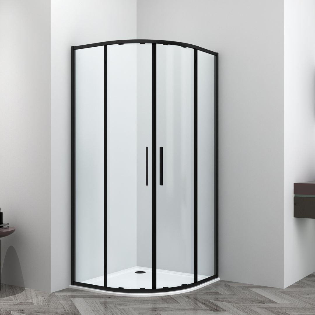 Rundduschkabine schwarz ESG Easy-Clean in 3 verschiedene Größen