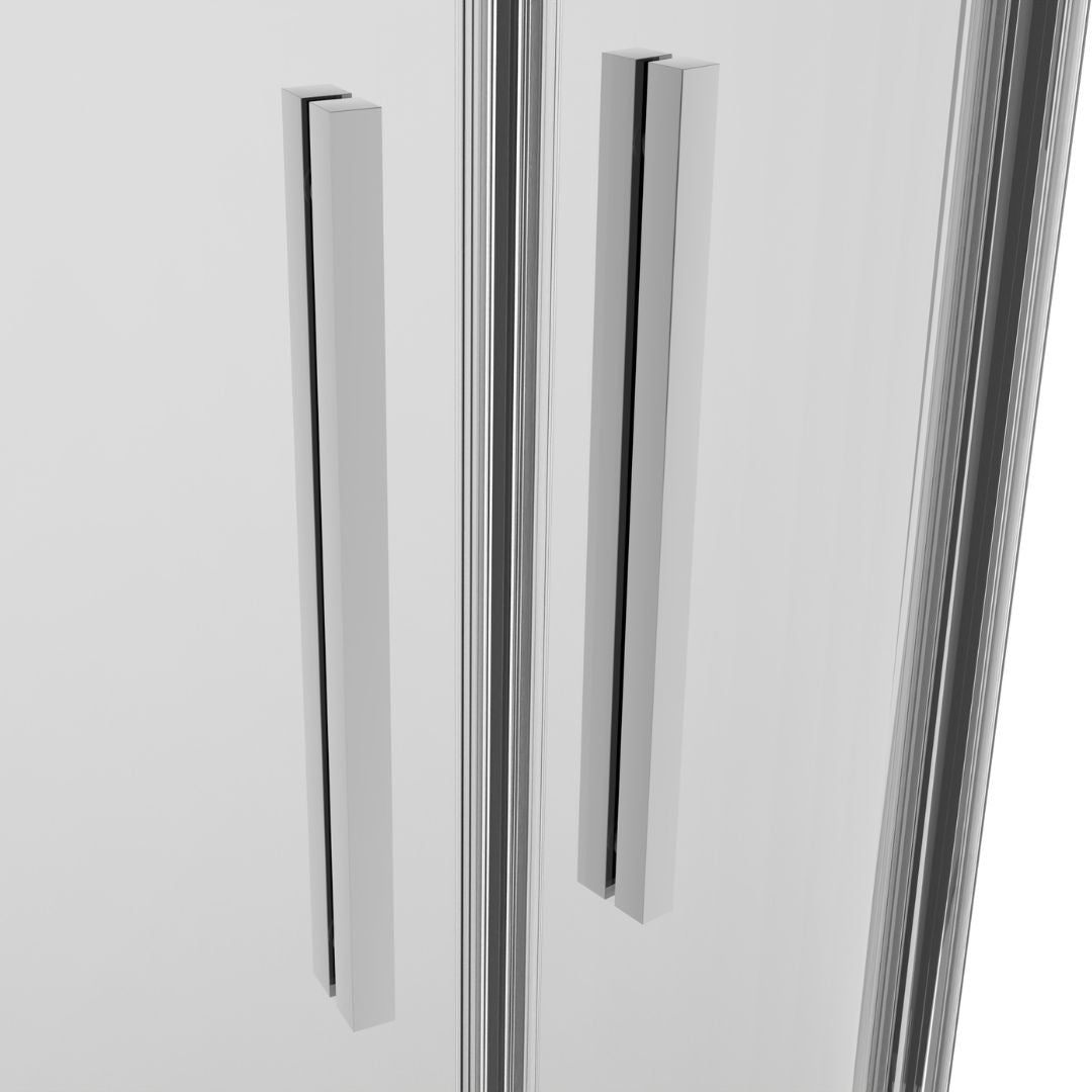 Rundduschkabine chrom ESG Easy-Clean in 3 verschiedene Größen