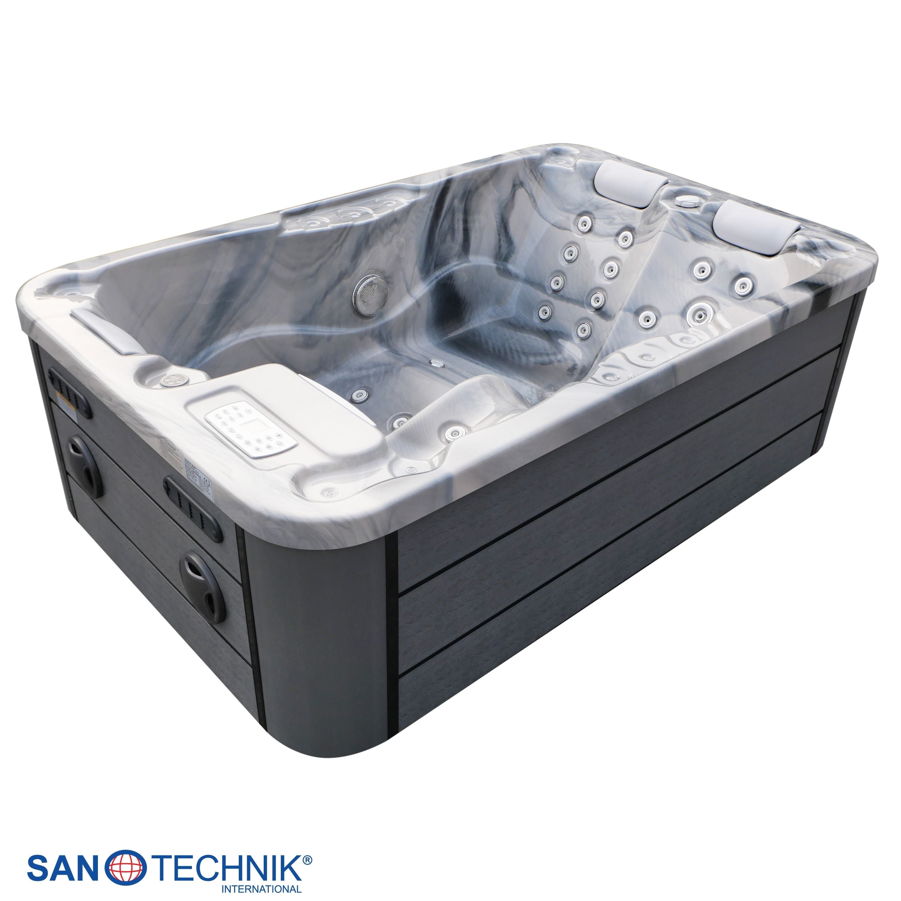 Outdoorwhirlpool MODENA Grey Marble inkl. Abdeckung